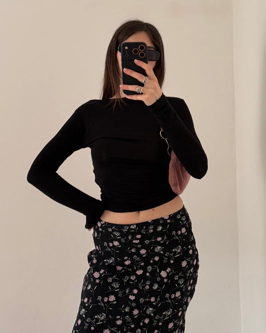 00s floral maxi skirt