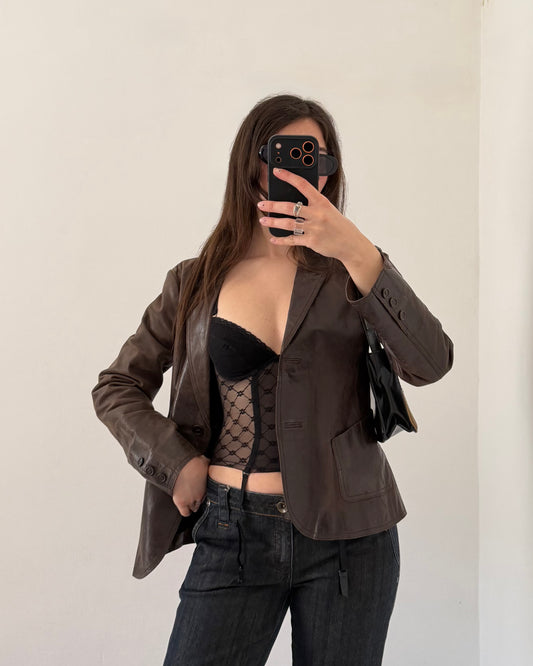 Sheer corset top