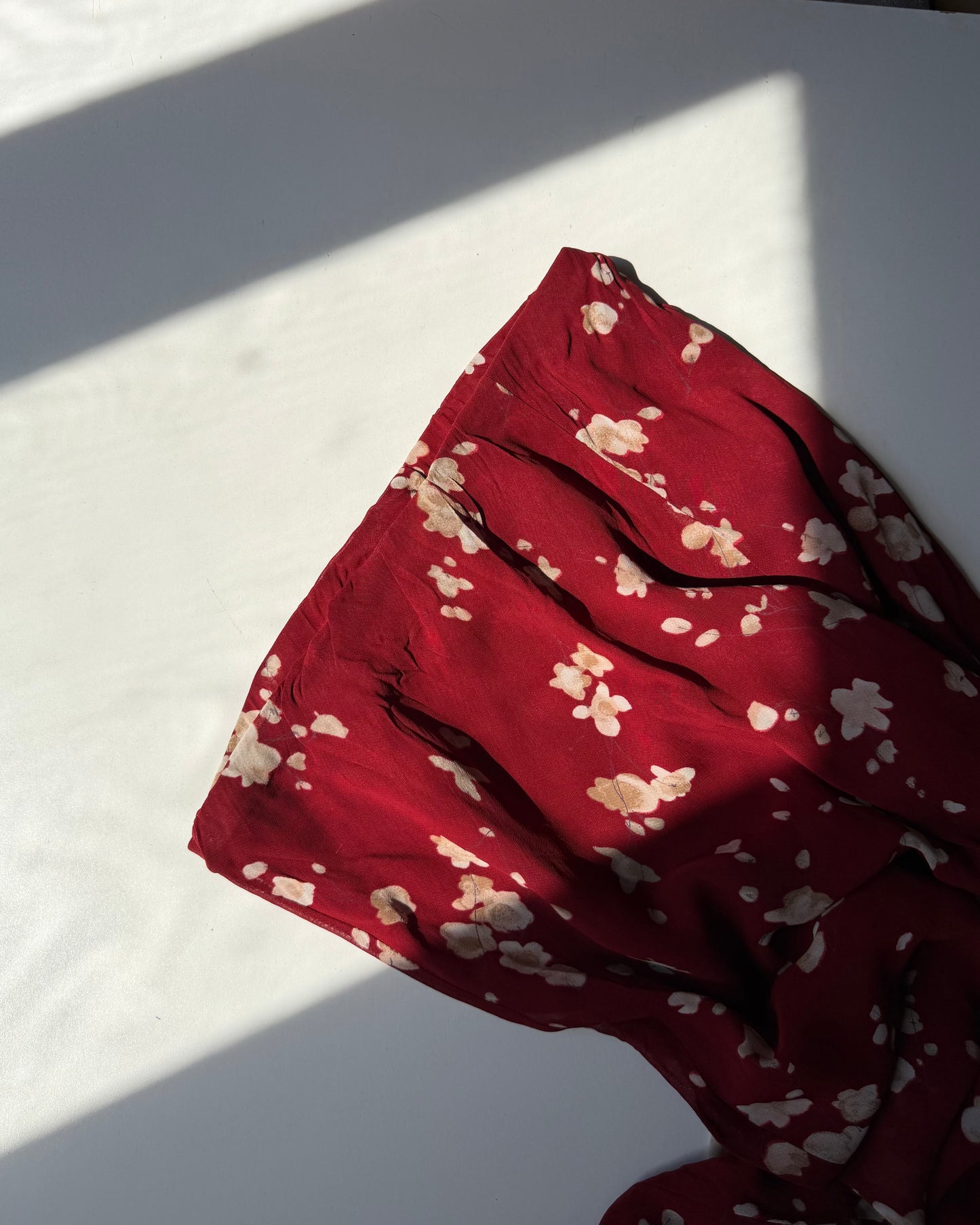 00s Floral midi skirt