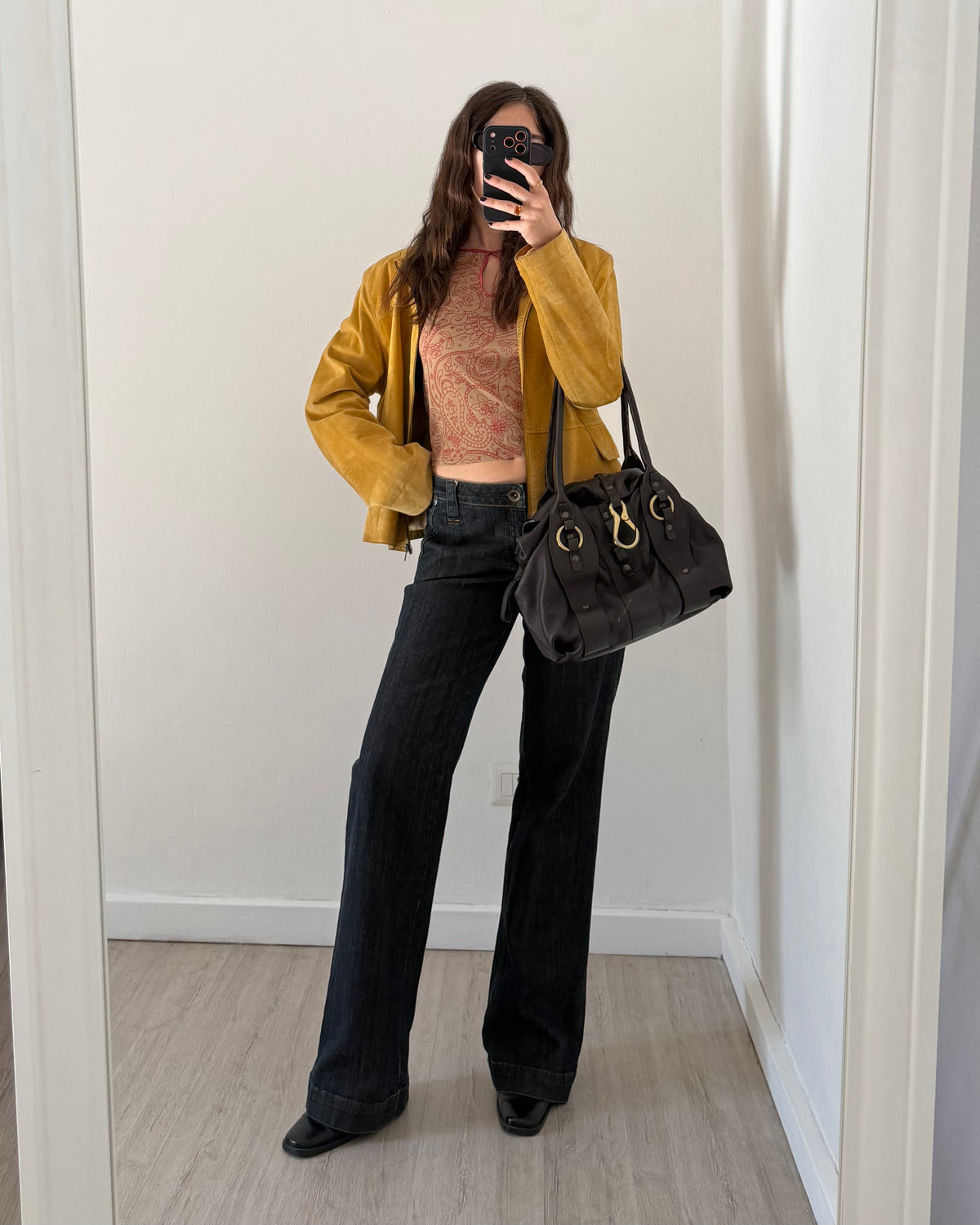 Senape suede jacket