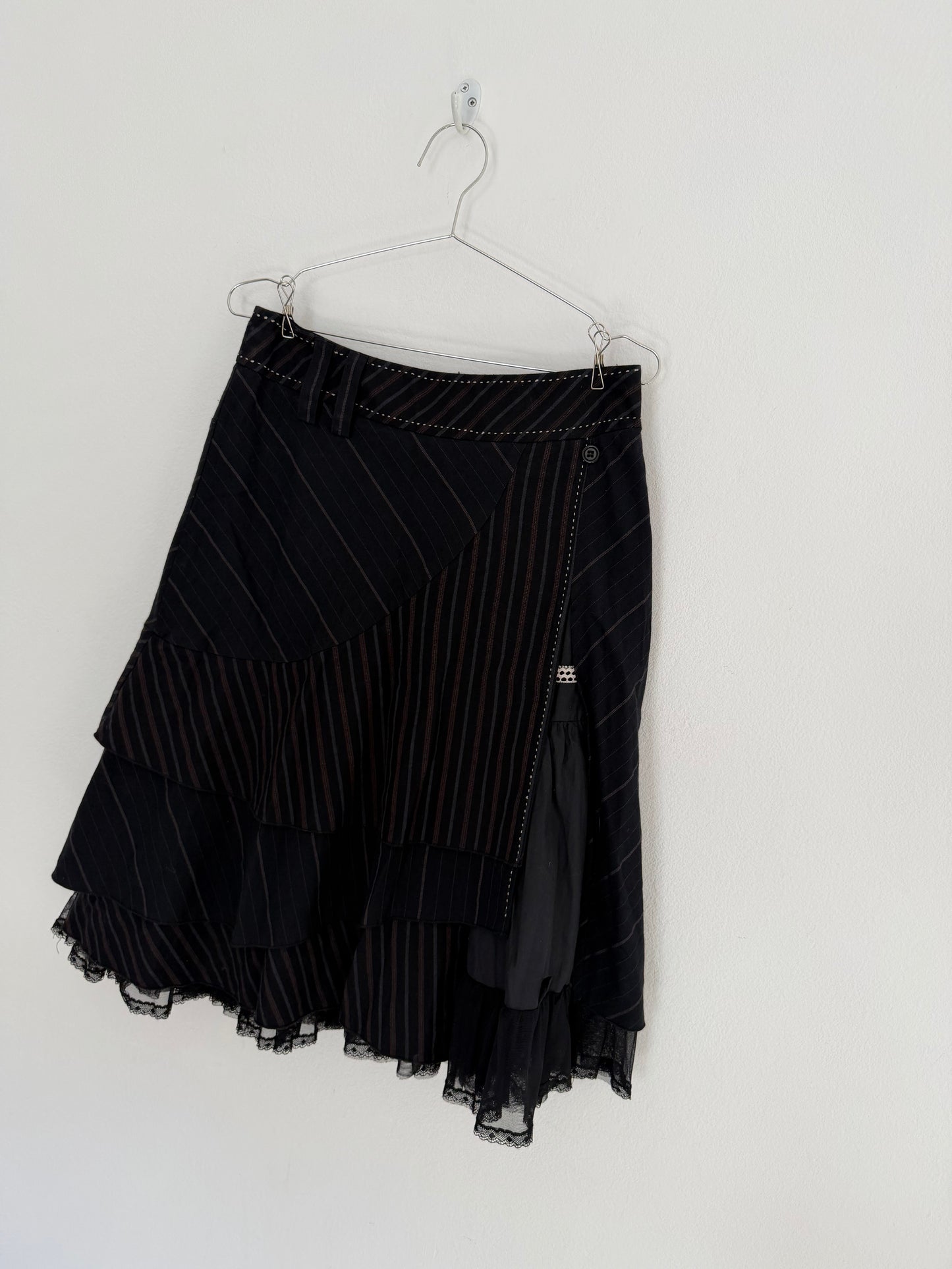 00s midi skirt with layers