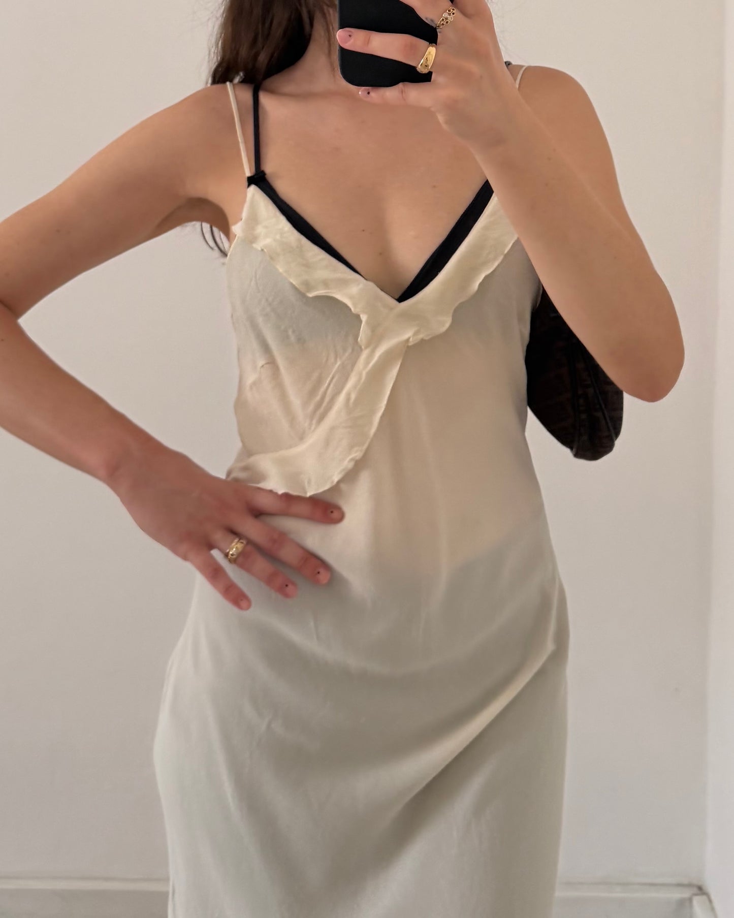 Silk midi dress