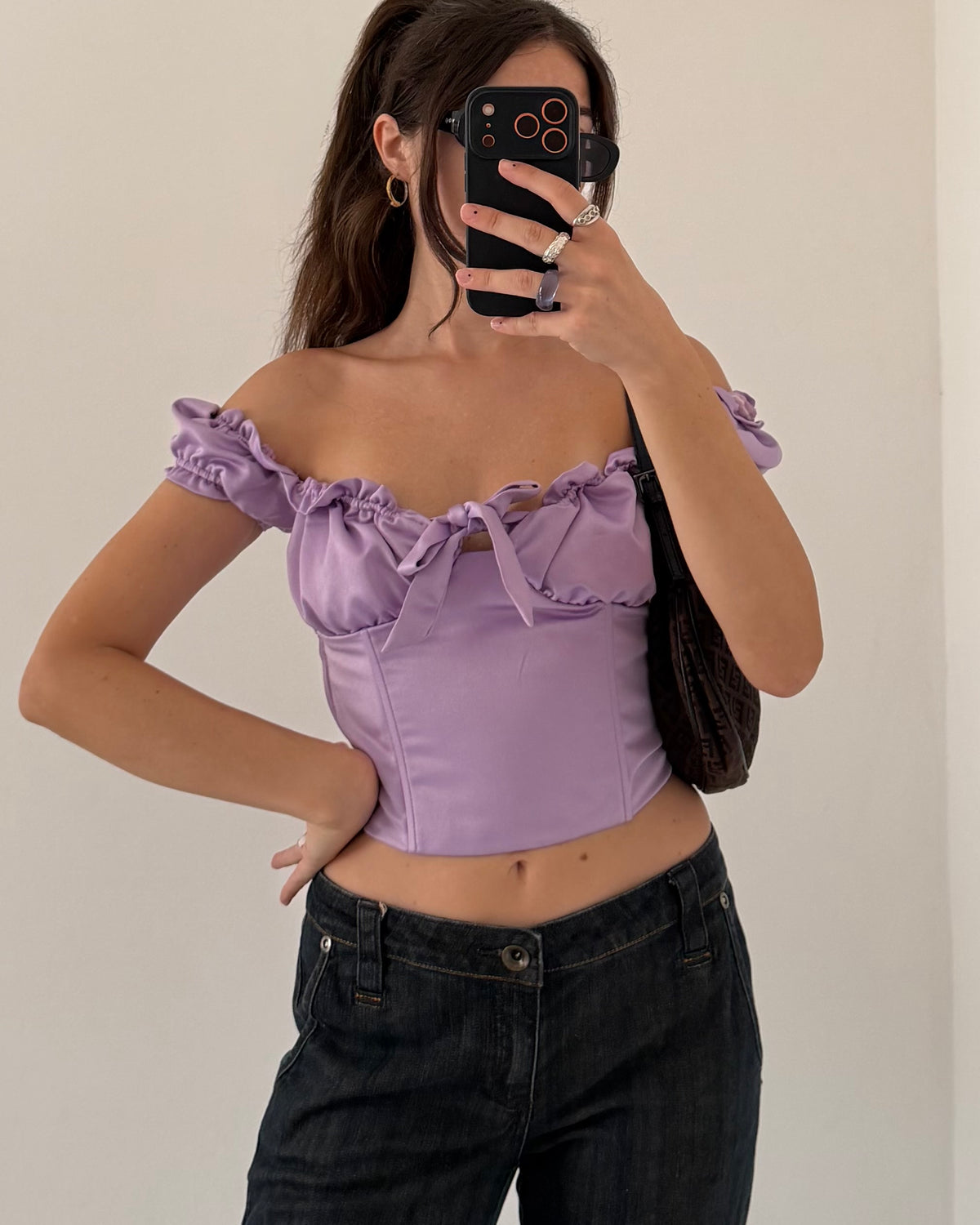 I AM GIA satin top