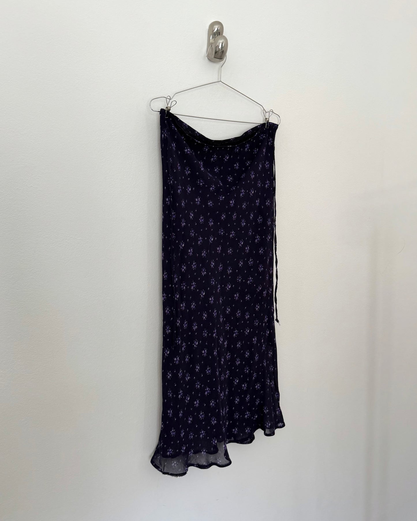 00s ditsy floral longuette skirt