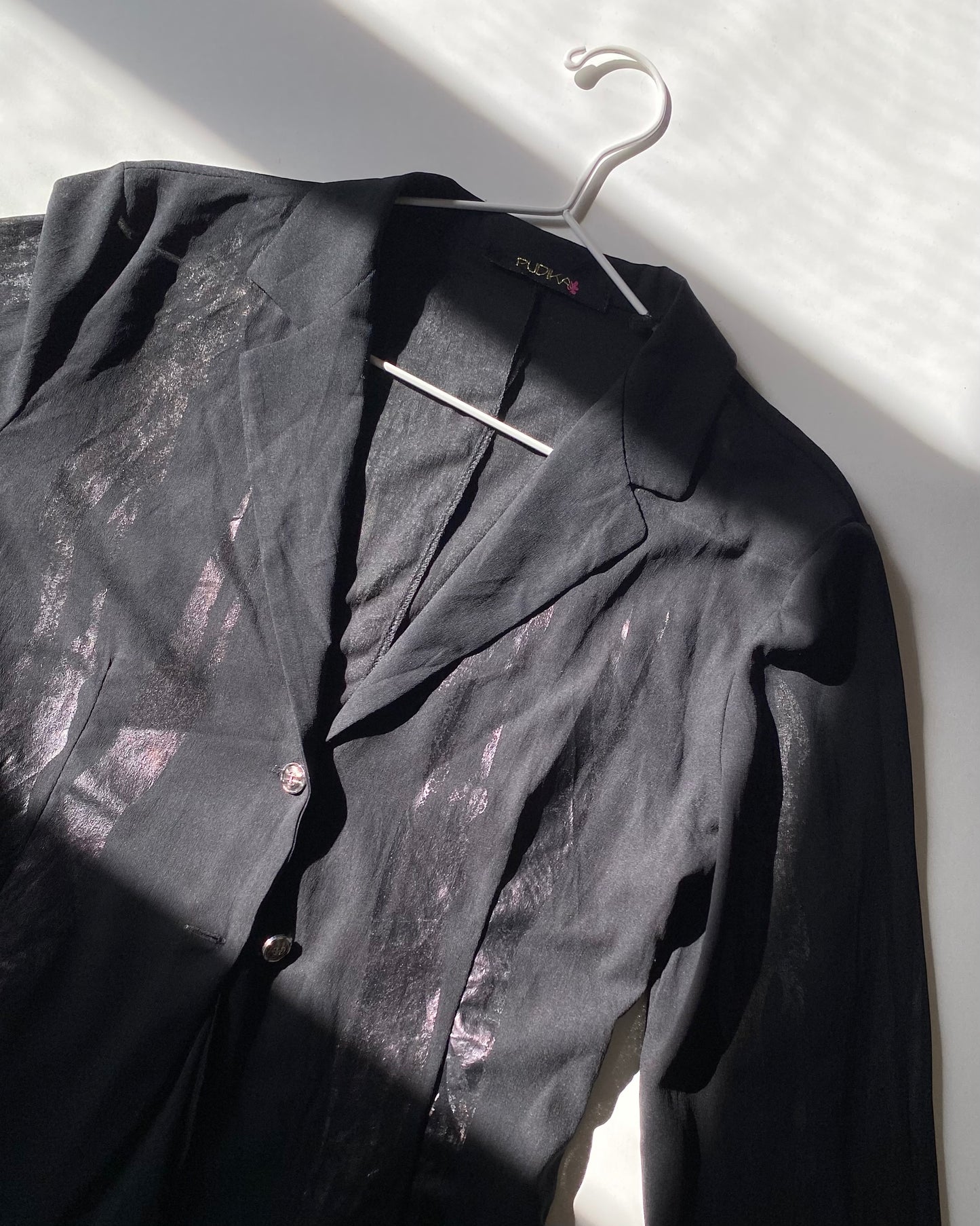 00s sheer blazer top