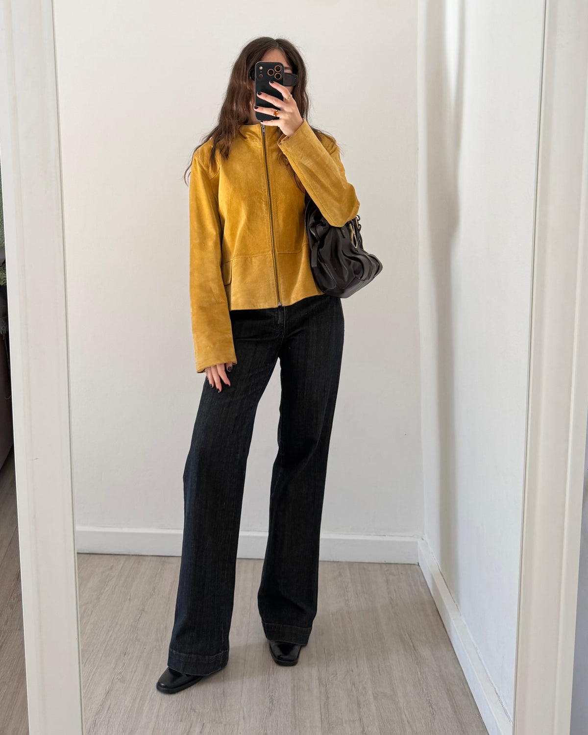 Senape suede jacket