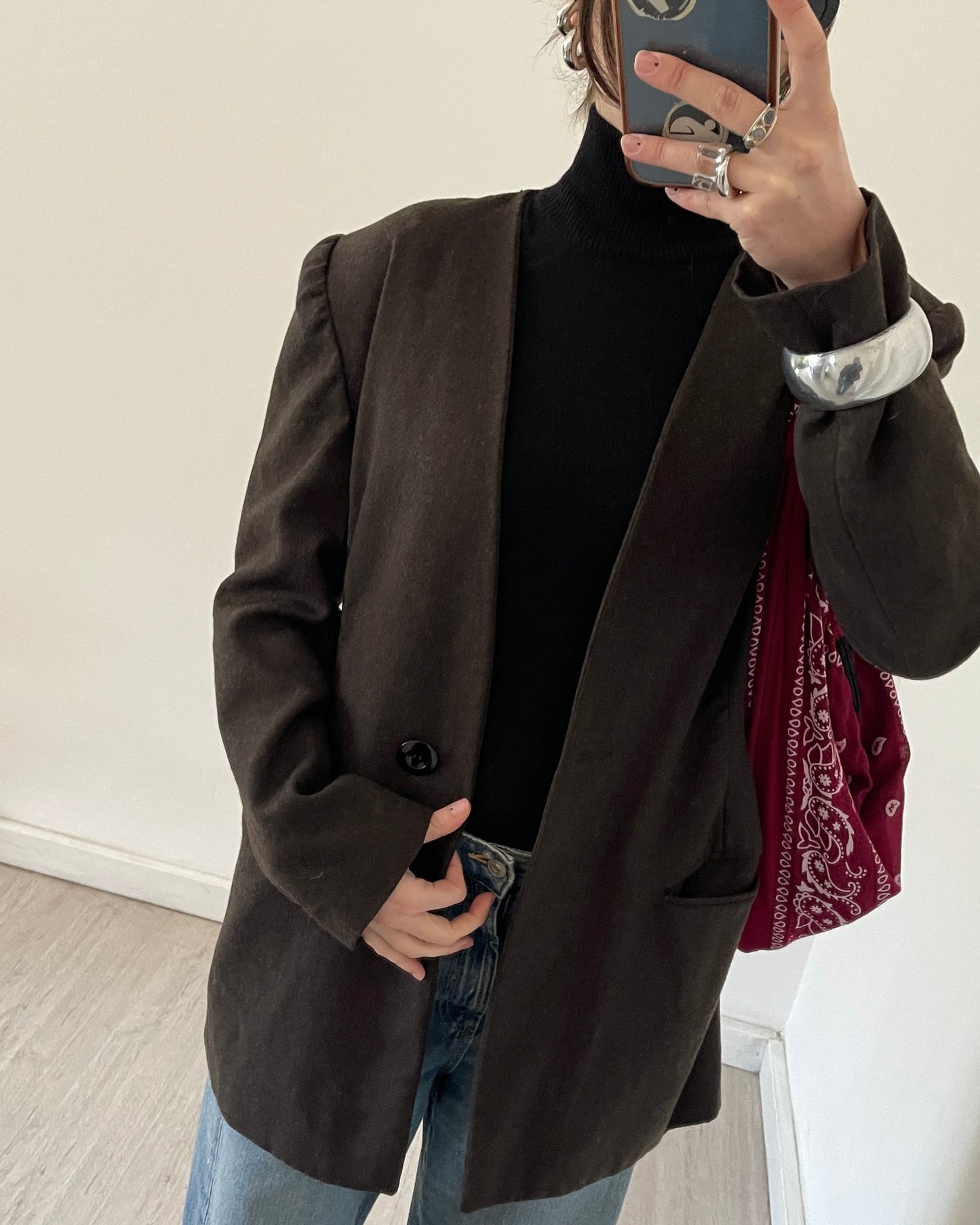 Structured wool blazer