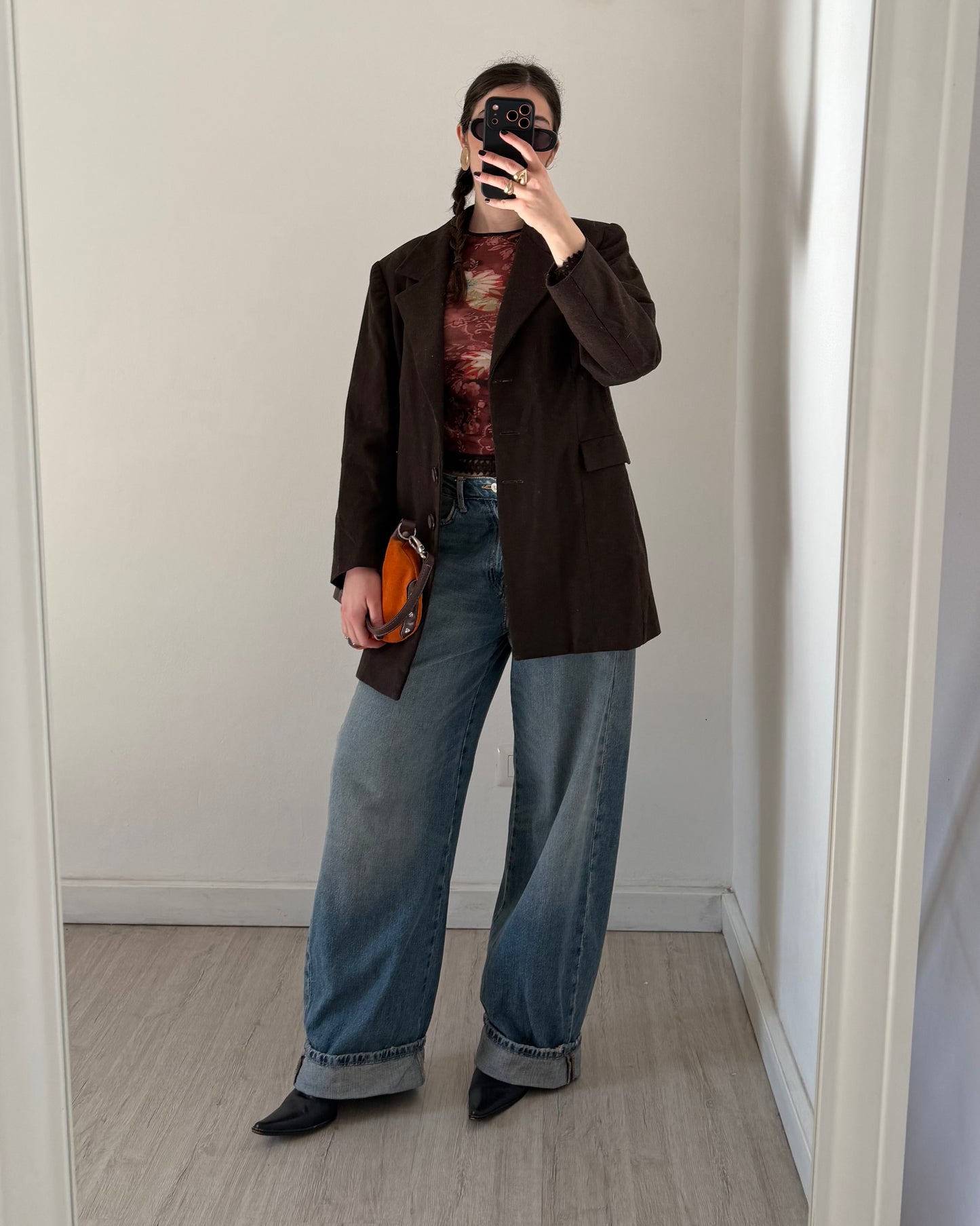 Chocolate brown blazer