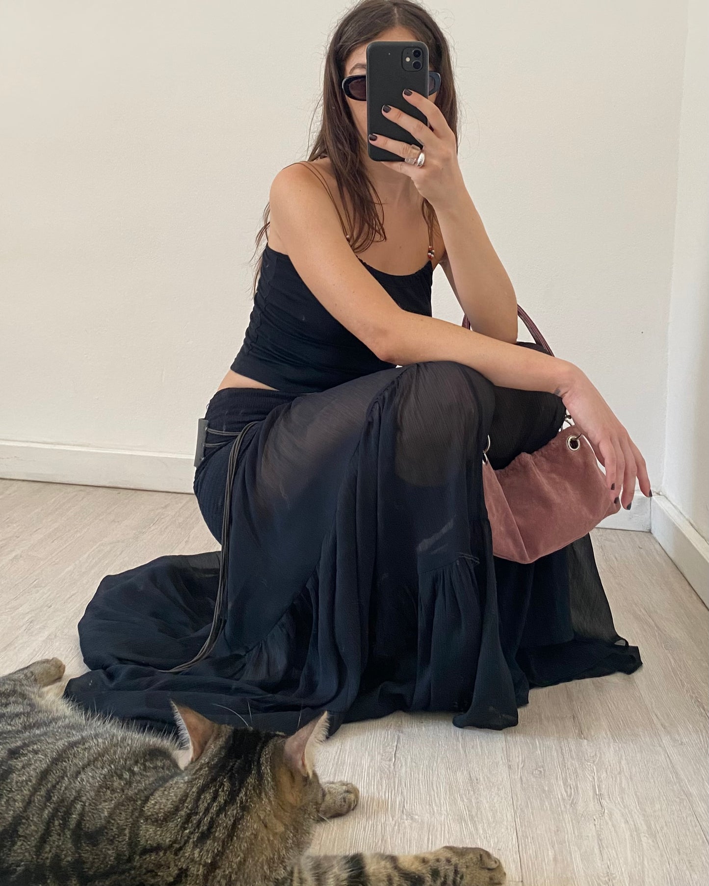 Beaded halterneck top