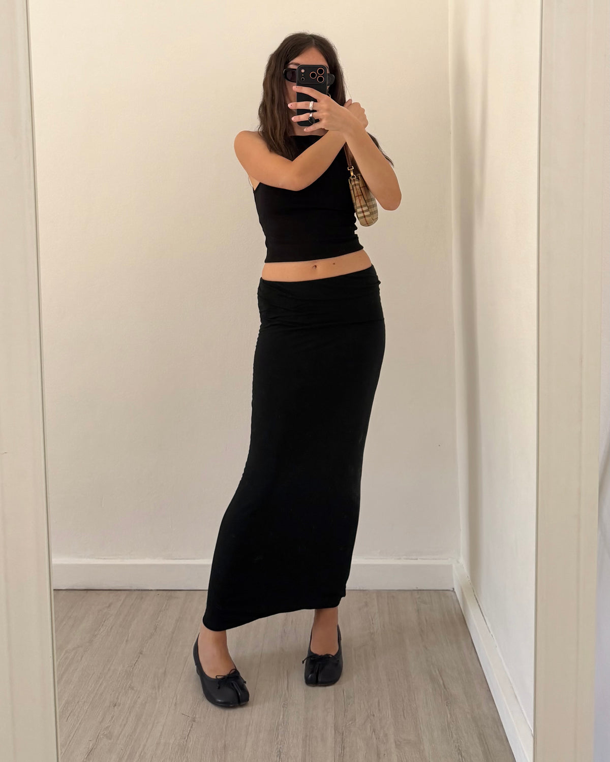Jersey maxi skirt