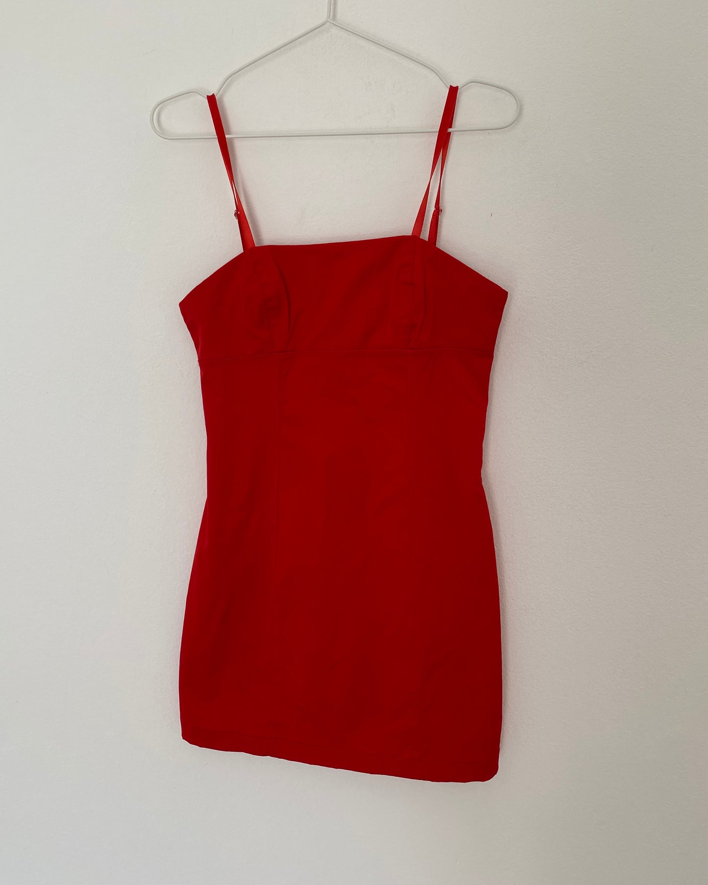 00s red mini dress