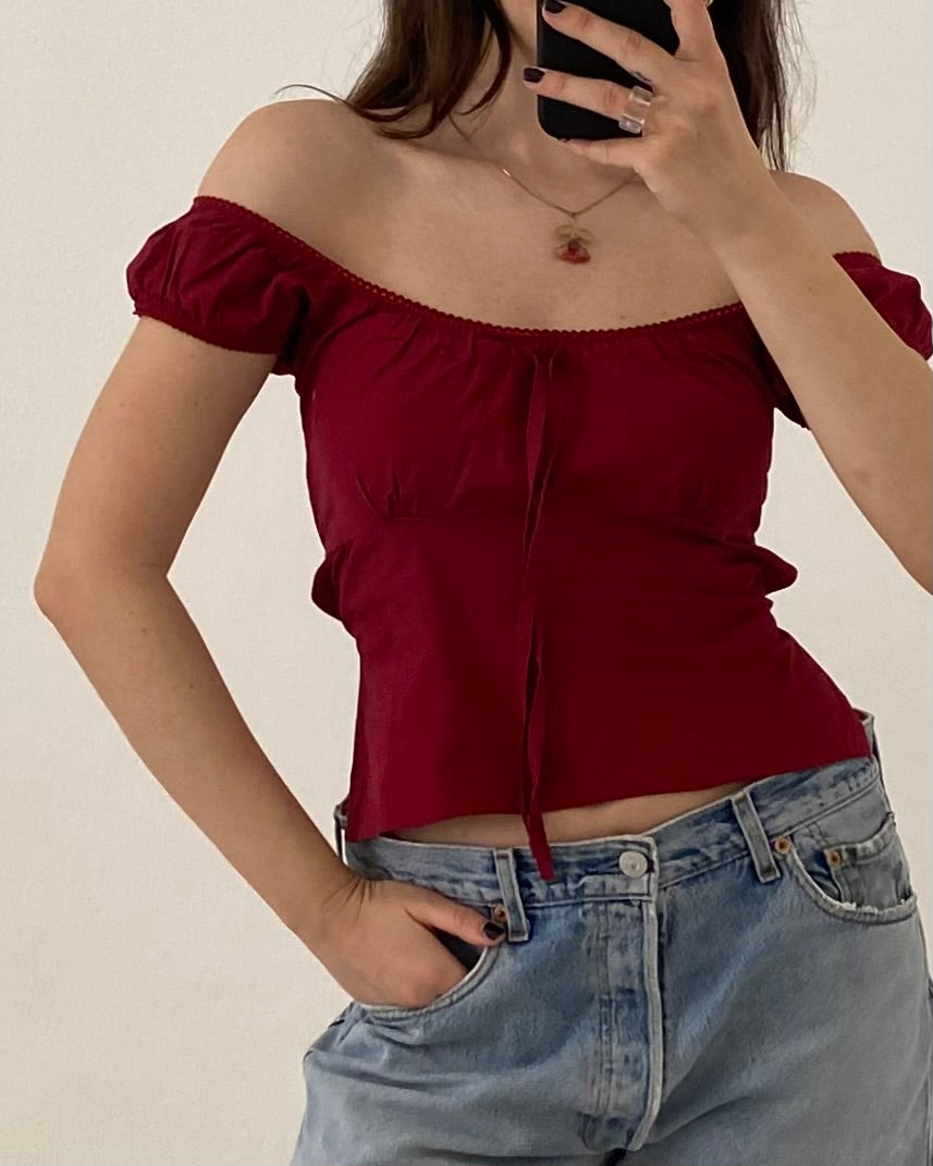 00s cotton backless top