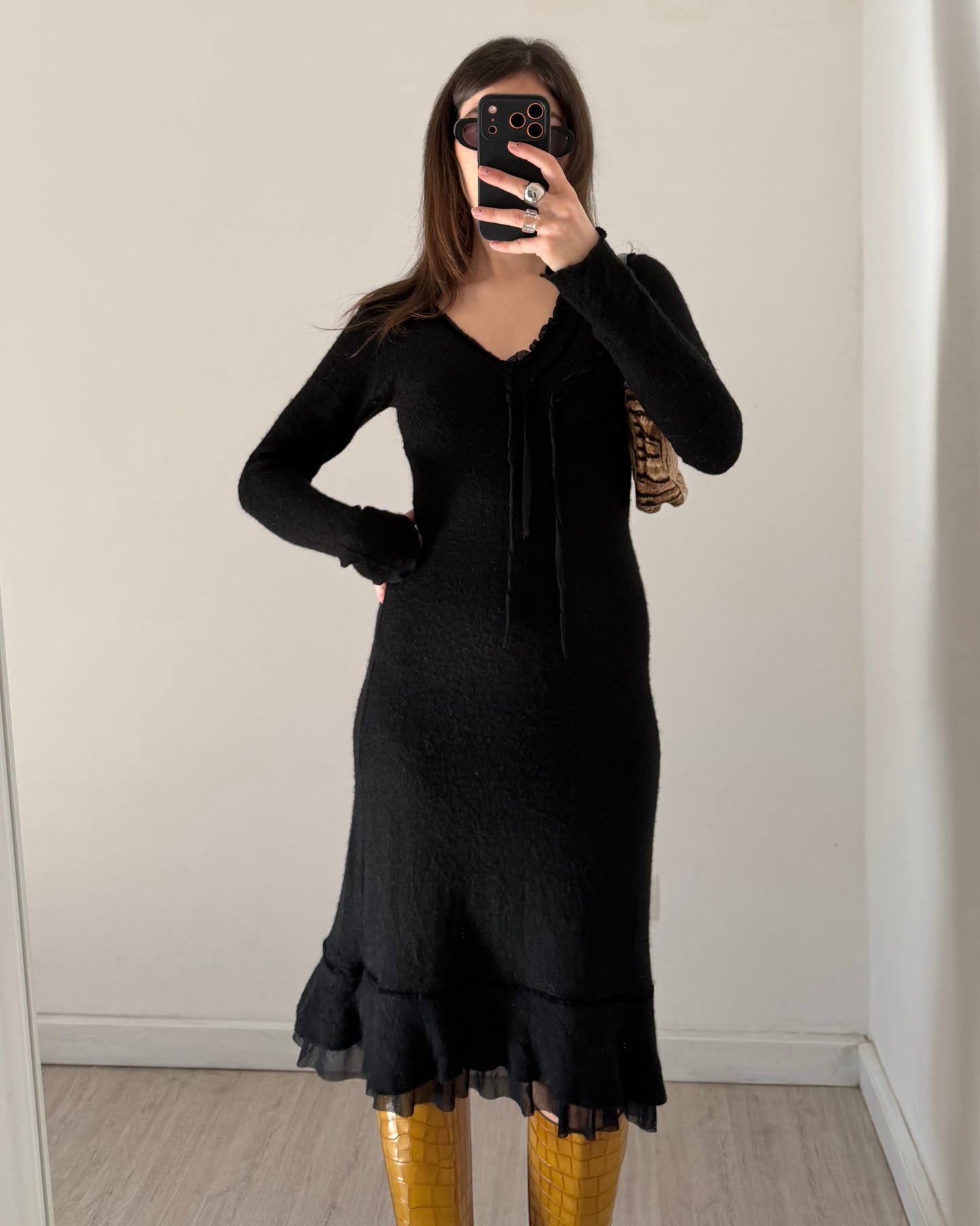 Mohair midi dress