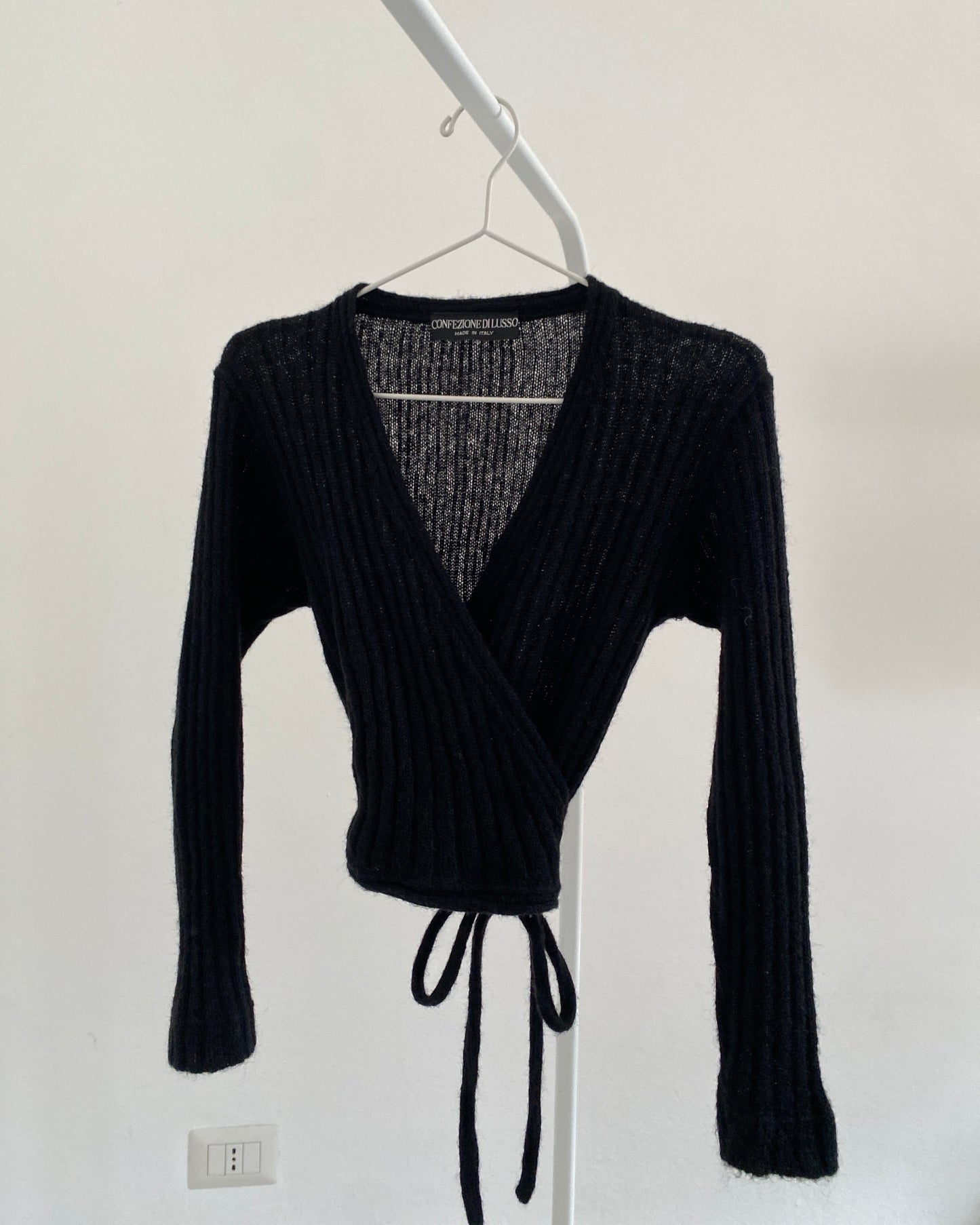 Wool wrap top