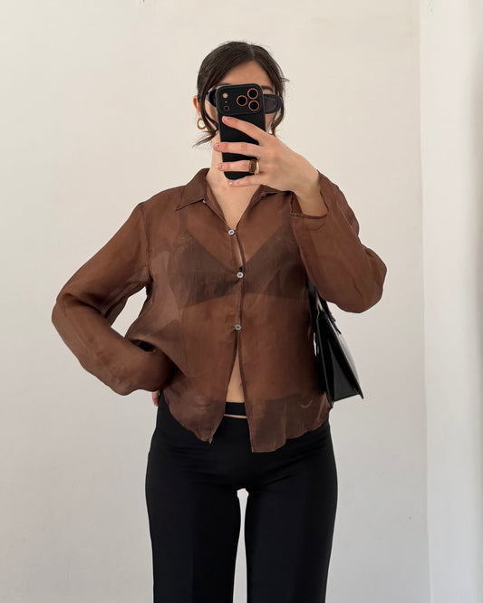 Marella silk buttoned shirt