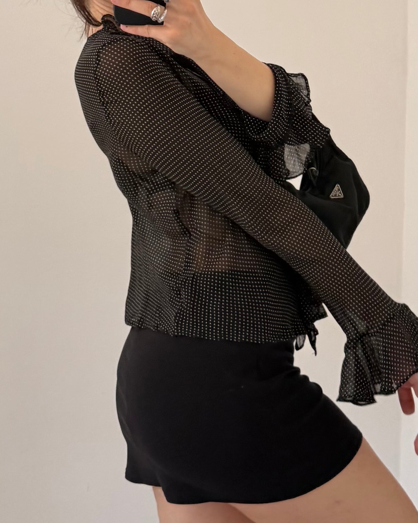 Polka dot blouse