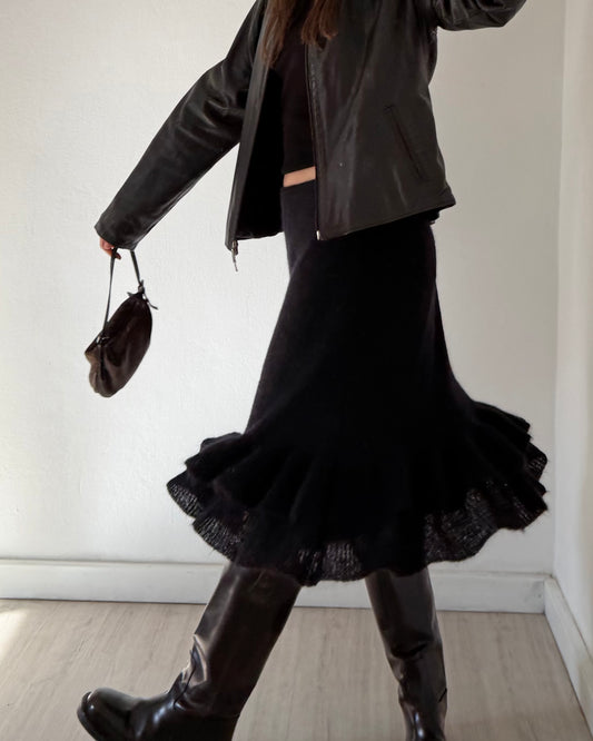 Mohair wool skirt