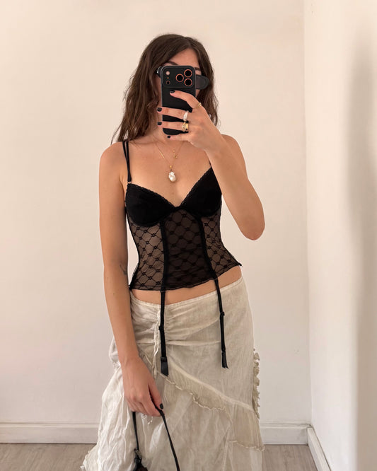 Sheer corset top