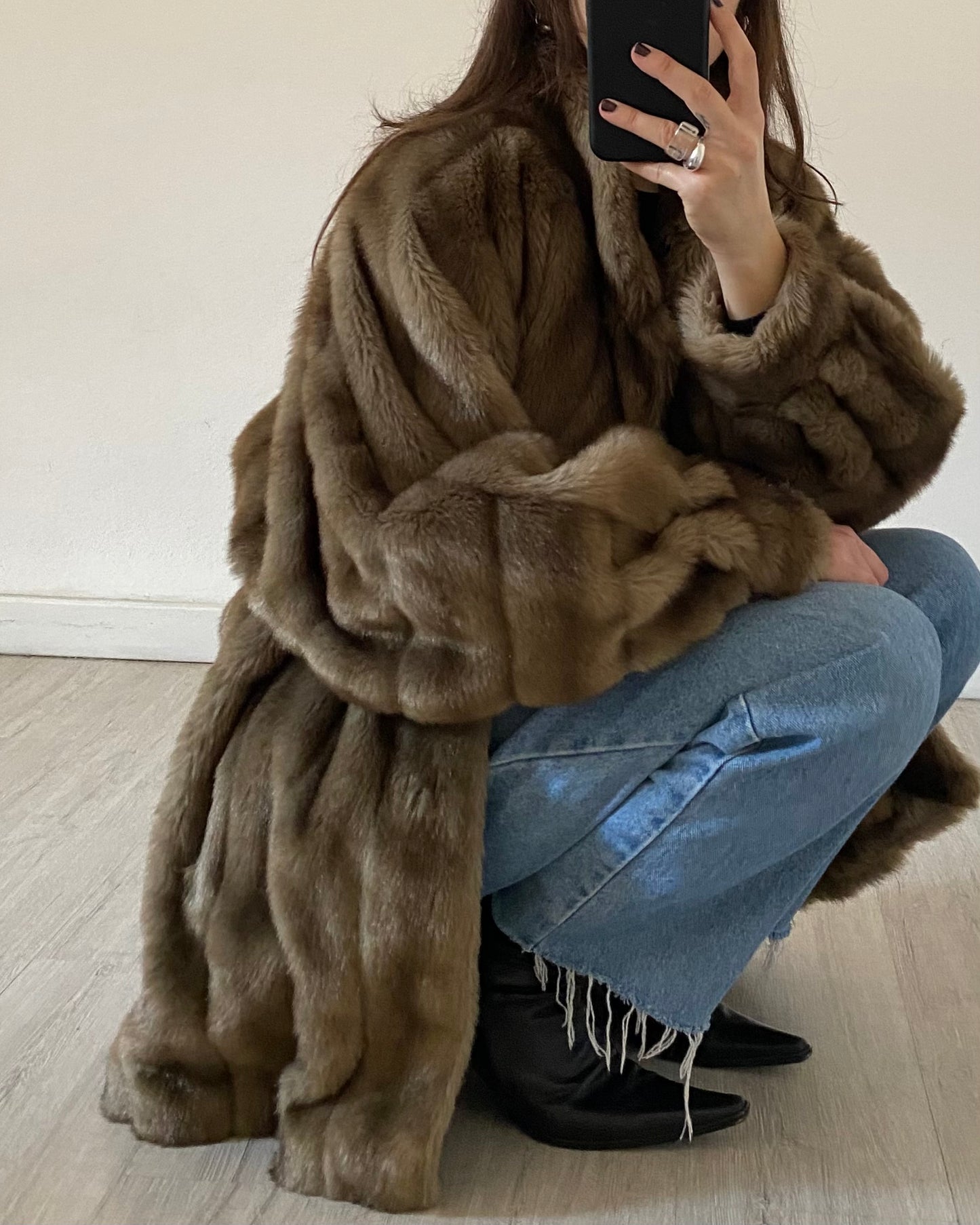 Vintage faux fur