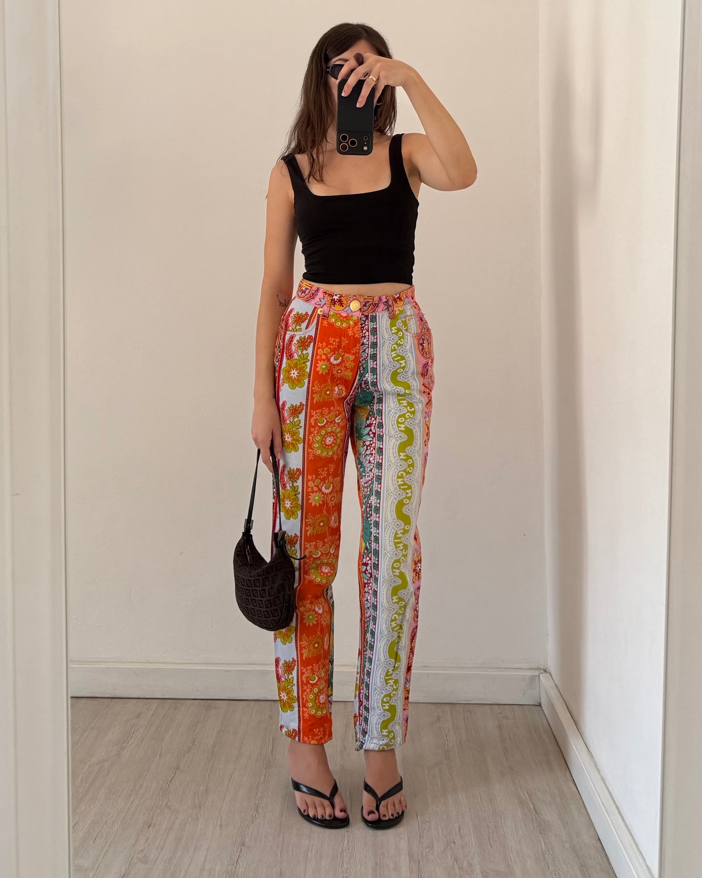 Moschino printed trousers