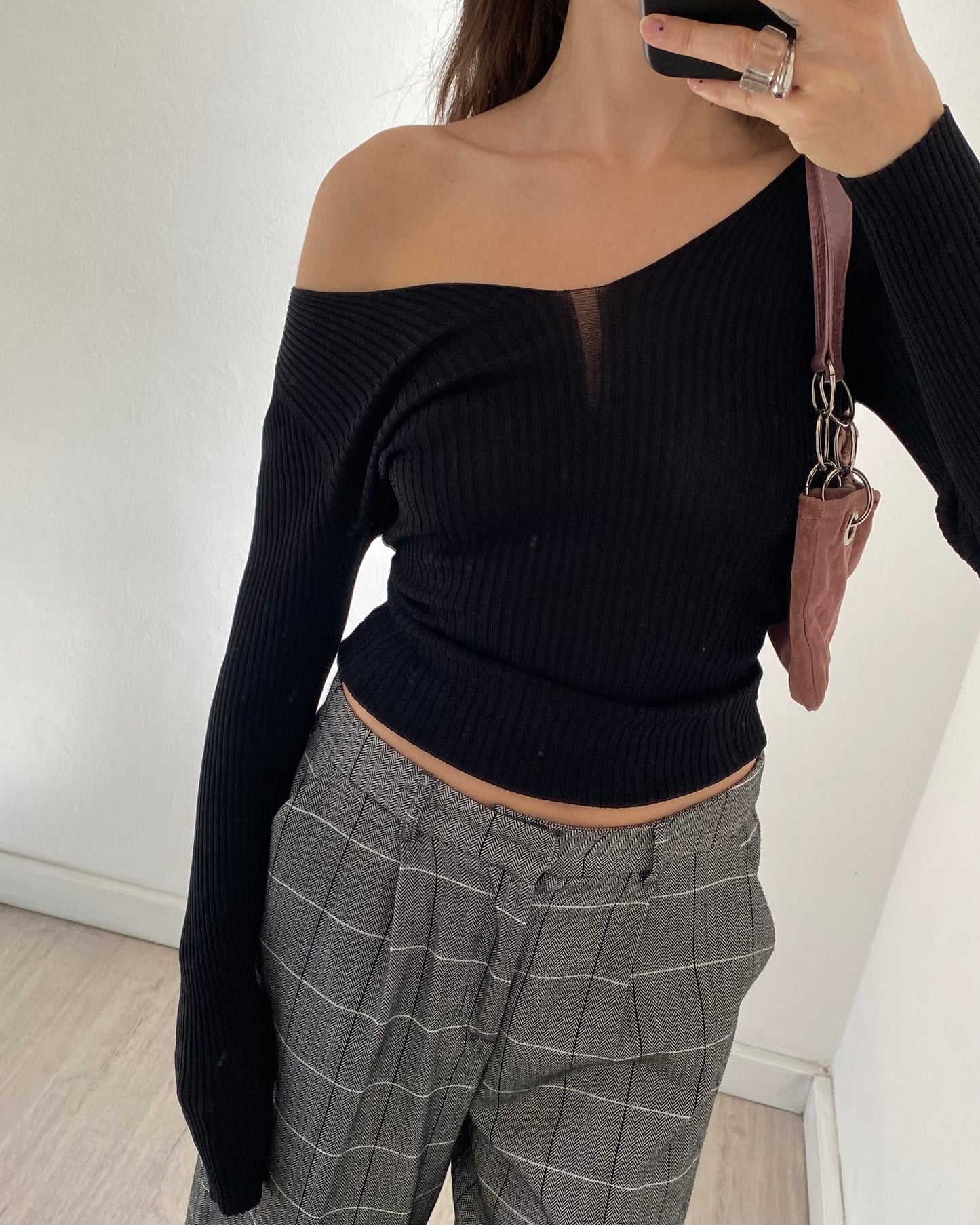 Sheer knit top by Guess