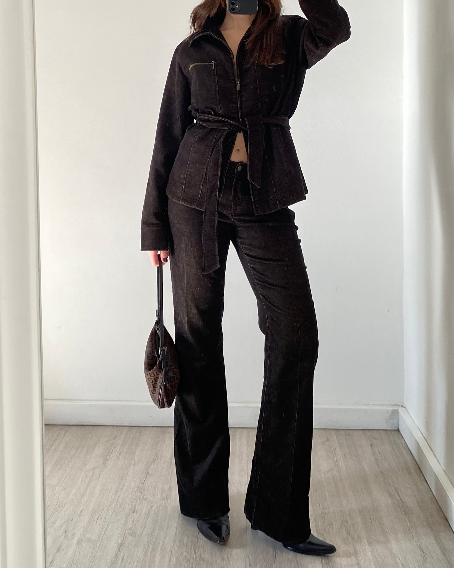 00s corduroy co-ord suit