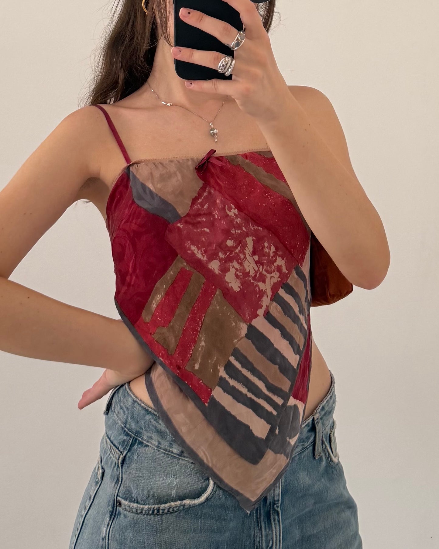 Silk bandana top