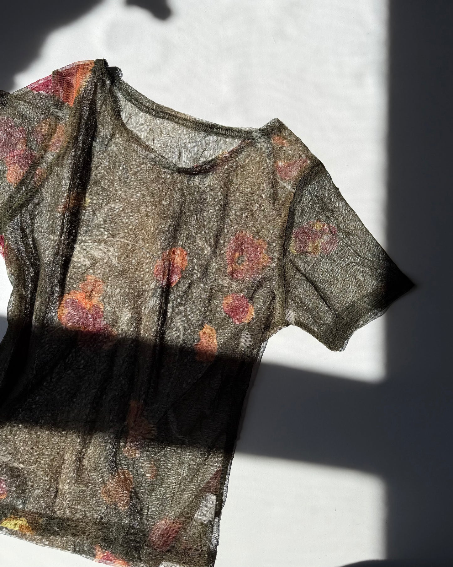 Micro mesh sheer top