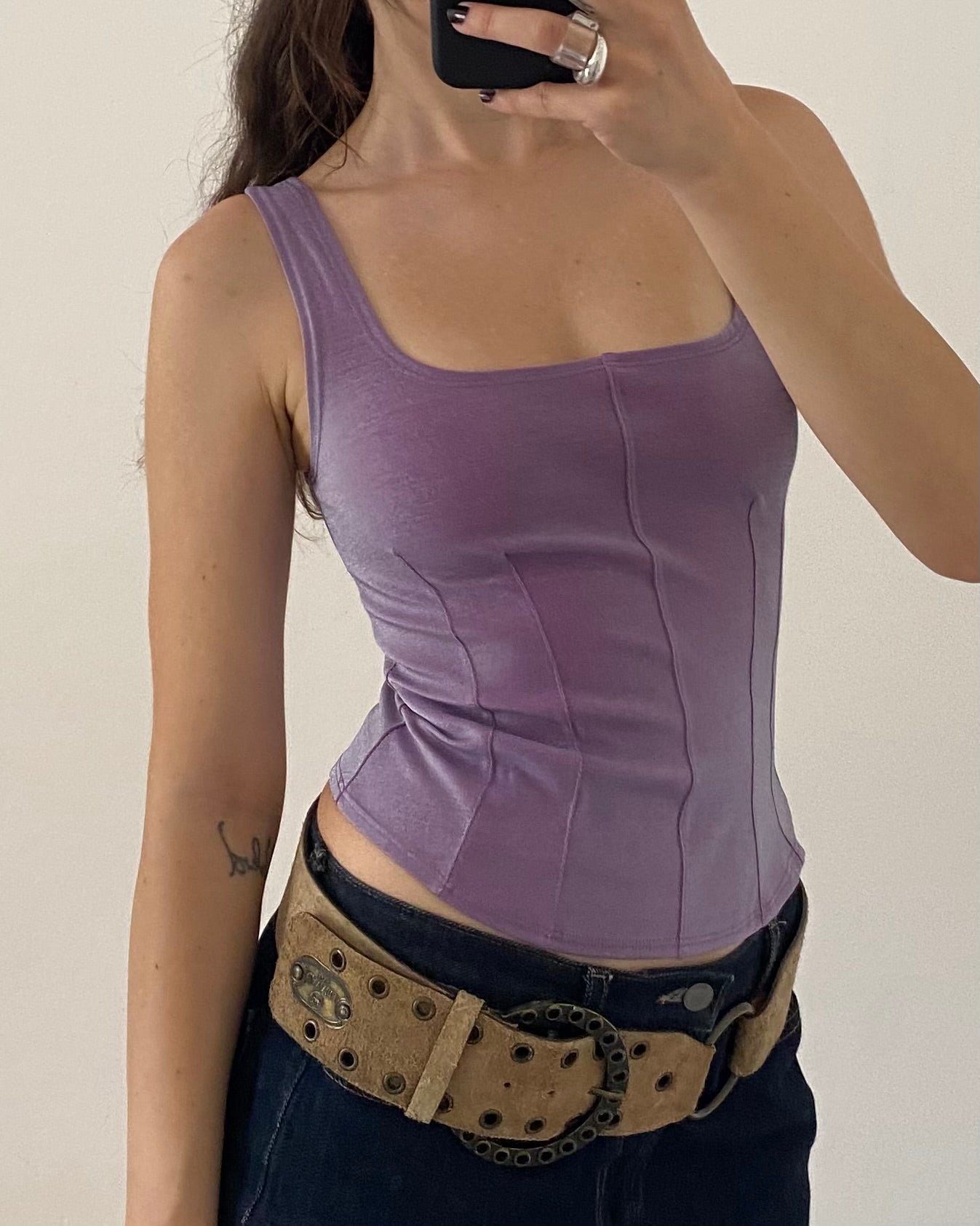 00s iridescent corset top