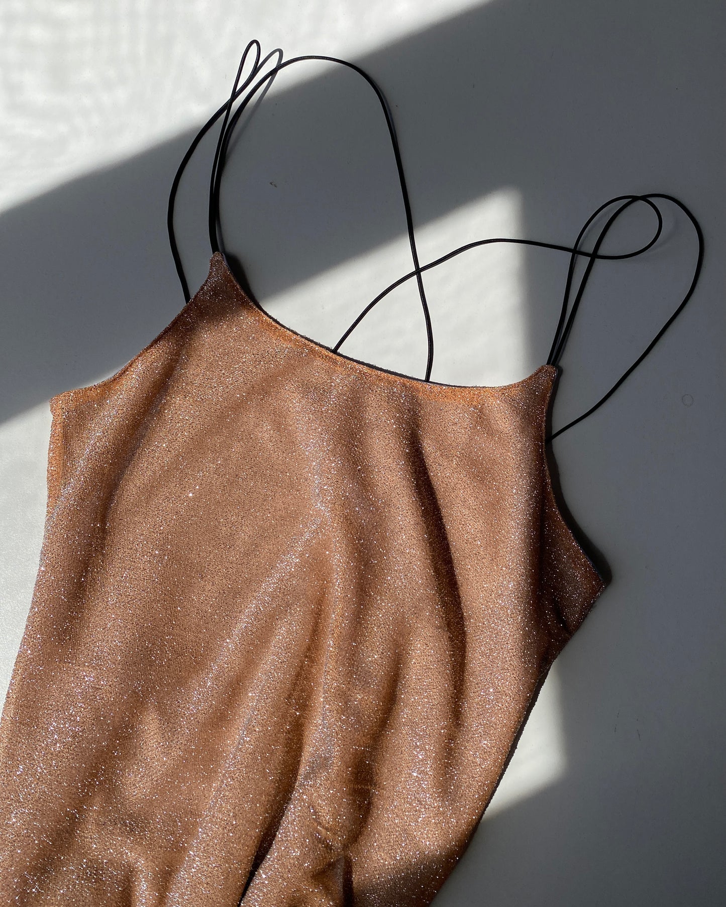 Rat&boa lamé mini dress