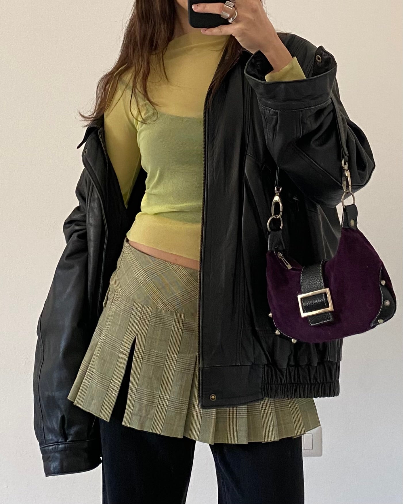 Lime green micro mesh top