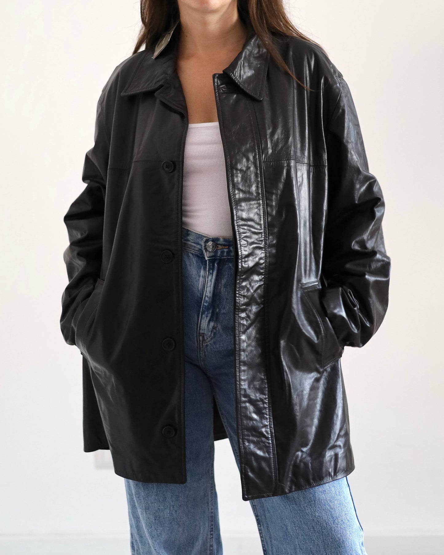 Calvin klein leather jacket