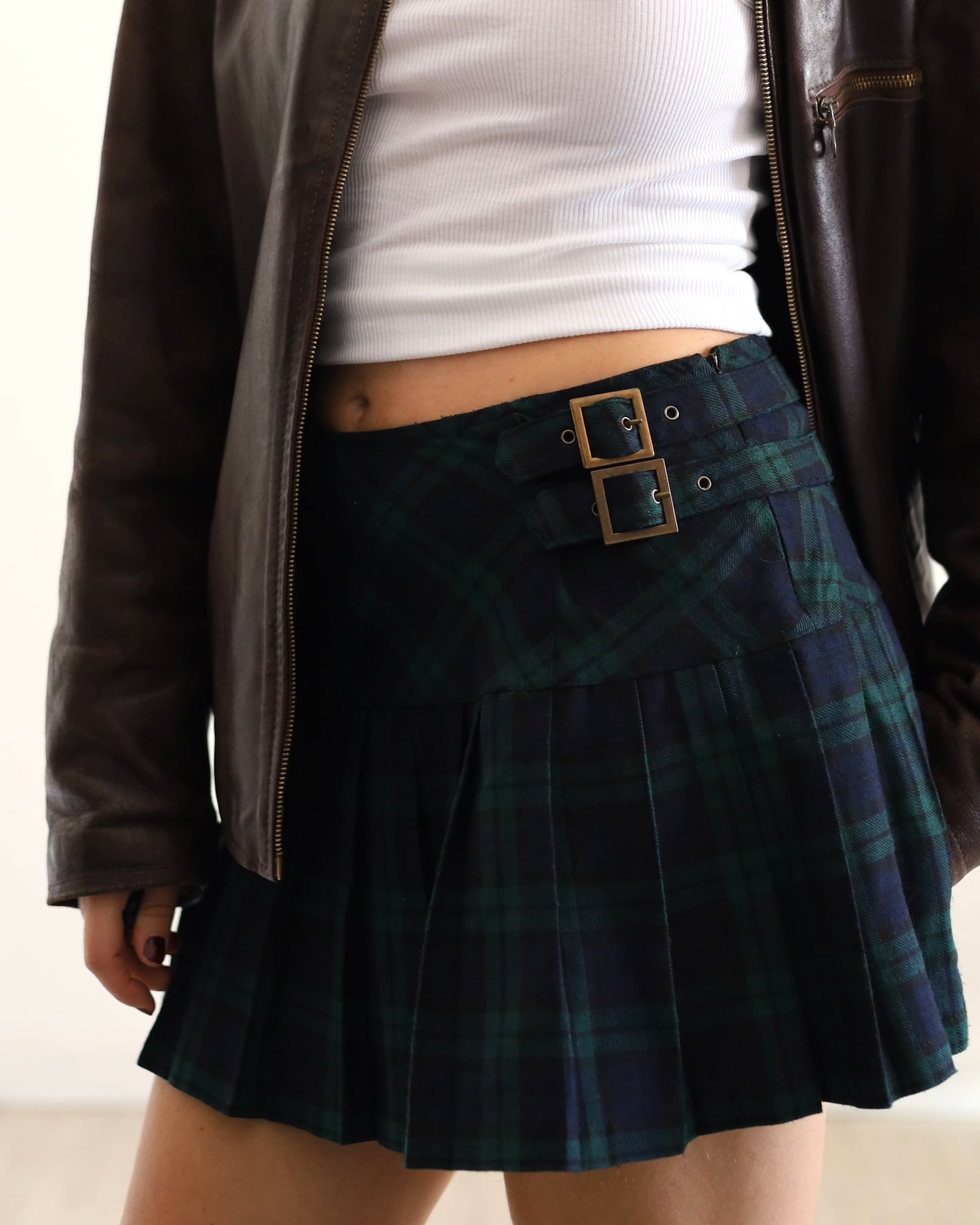 Tartan mini skirt