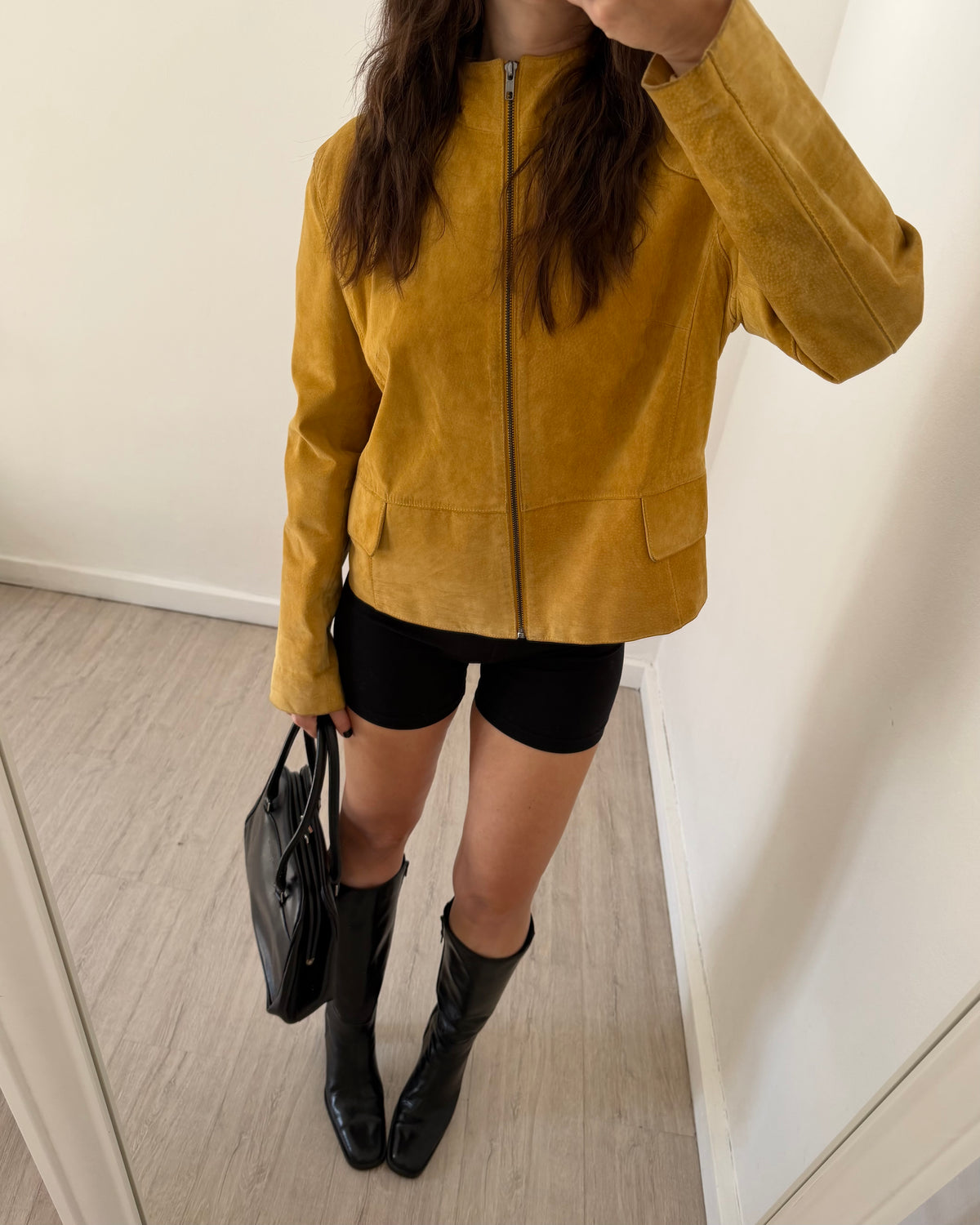 Senape suede jacket