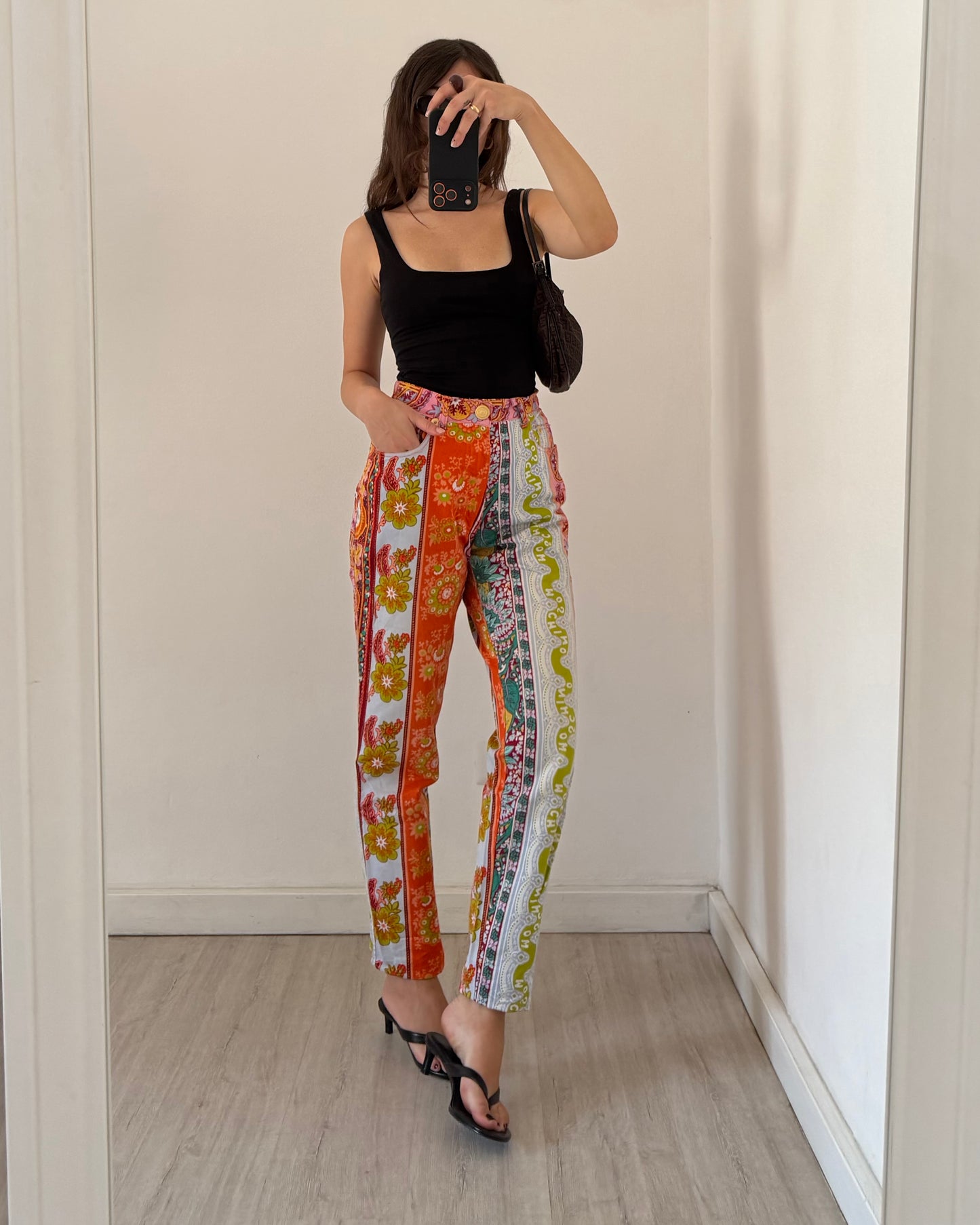 Moschino printed trousers