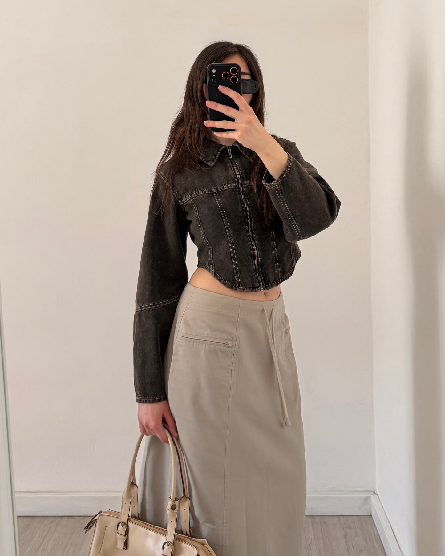 Cargo maxi skirt