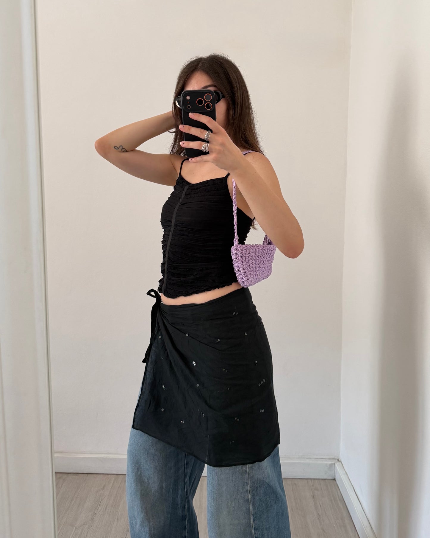 y2k ruched top