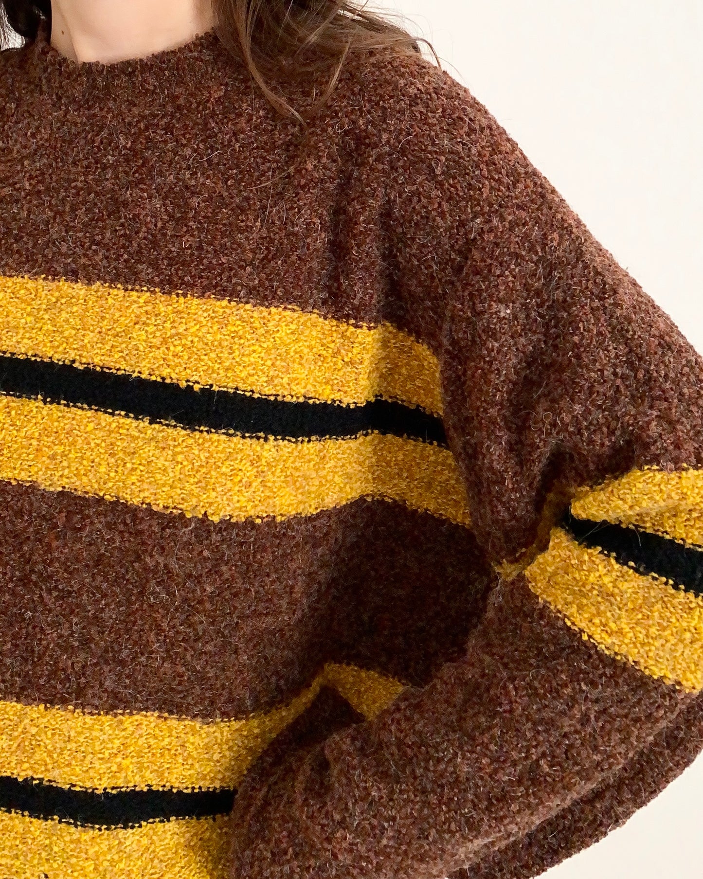 90s knitted striped jumper