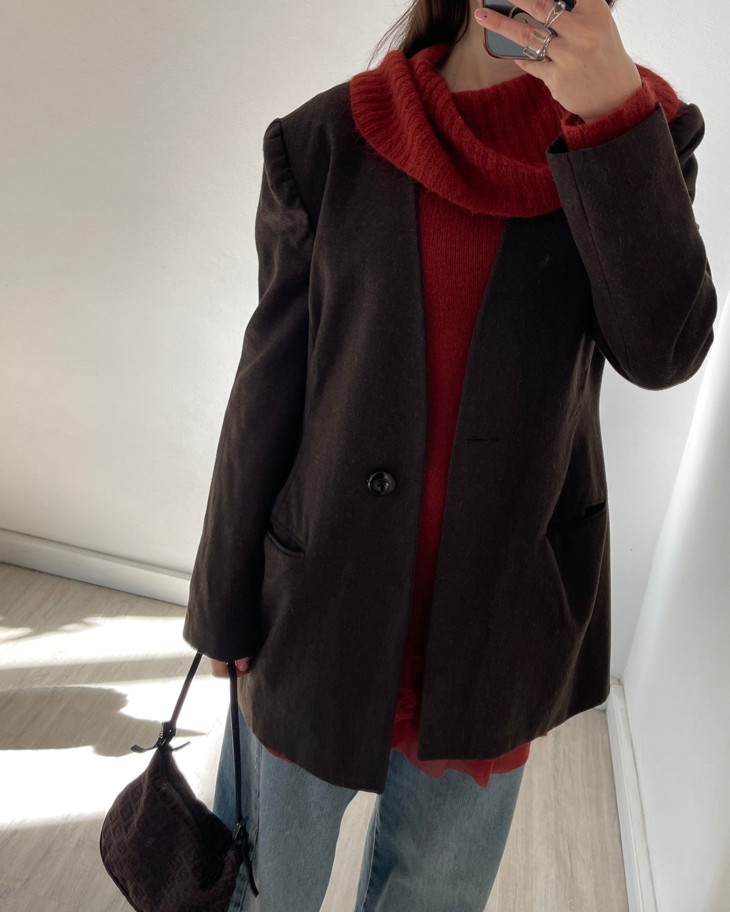 Structured wool blazer