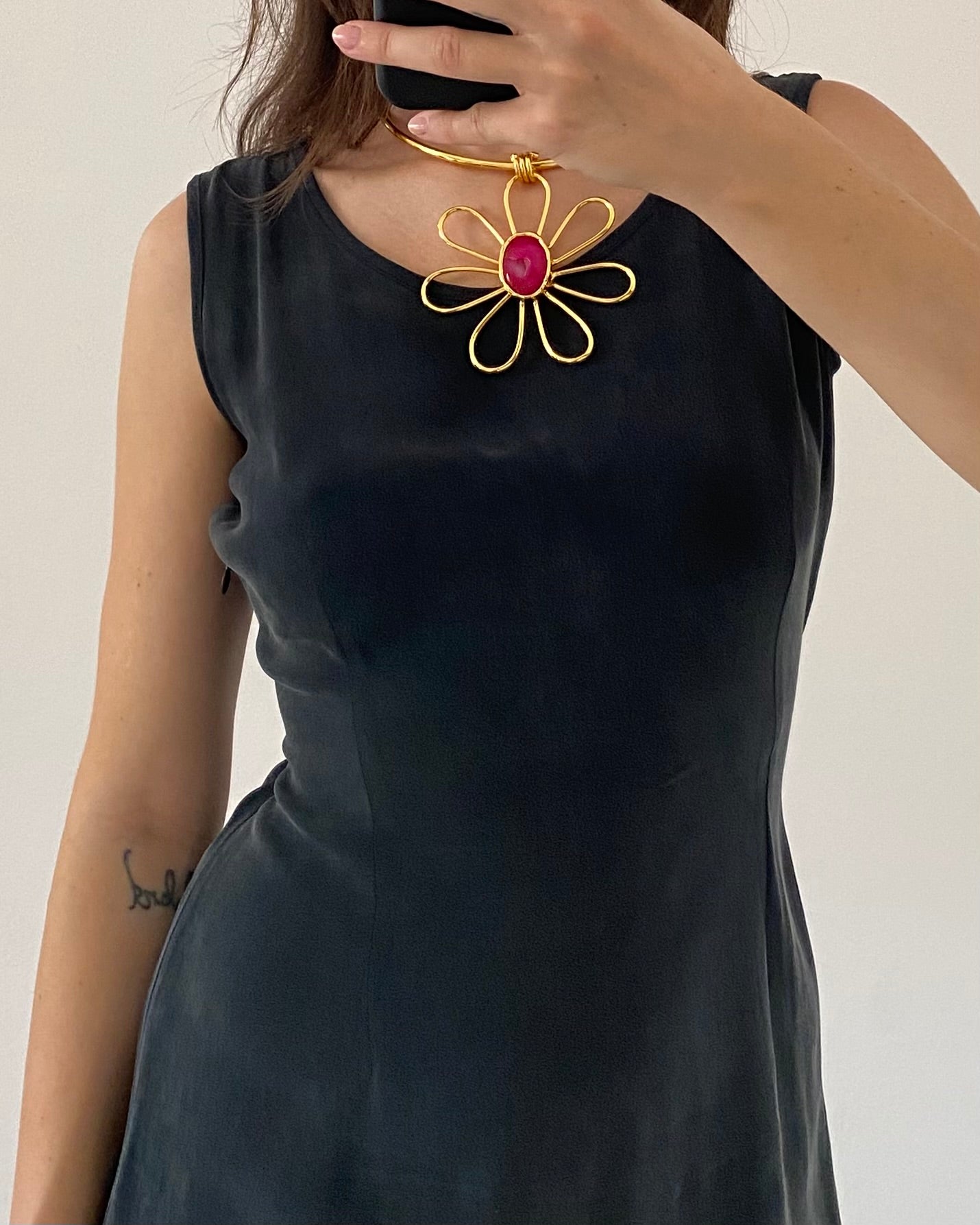 90s silk mini dress
