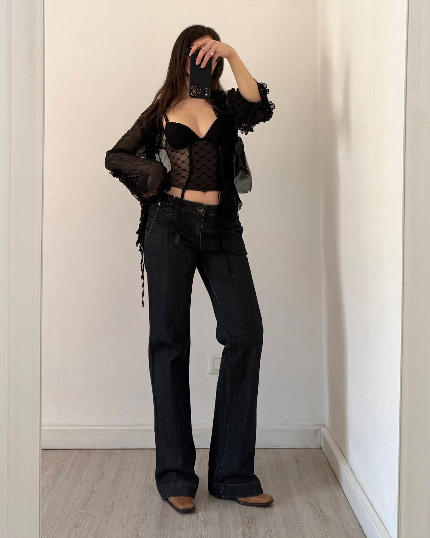 Sheer corset top