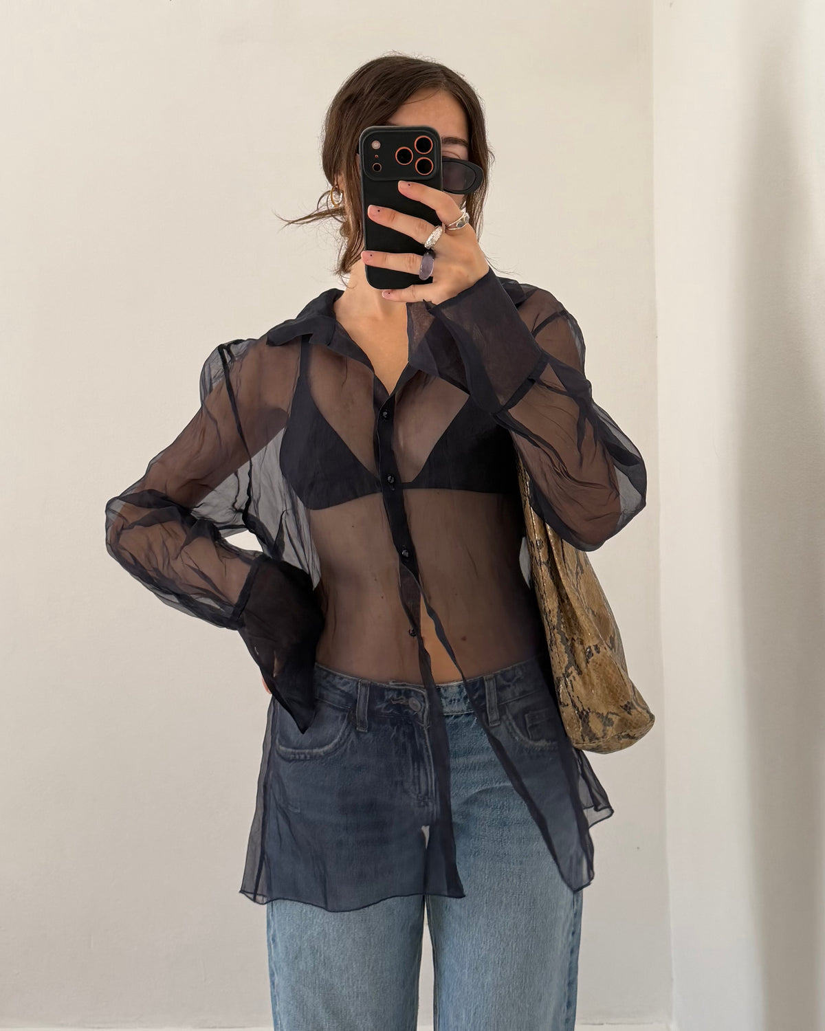 90s silk shirt