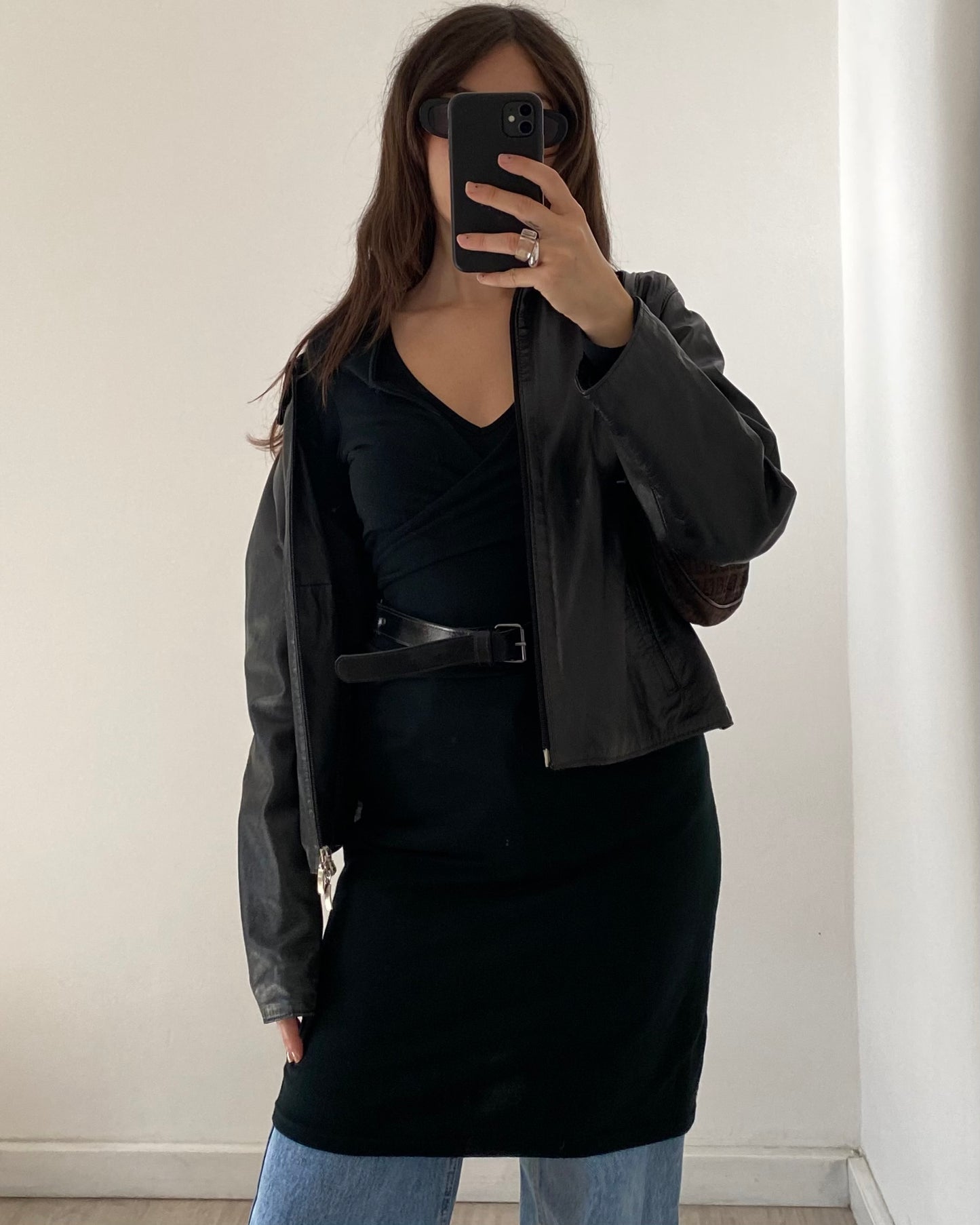 00s belted midi dress