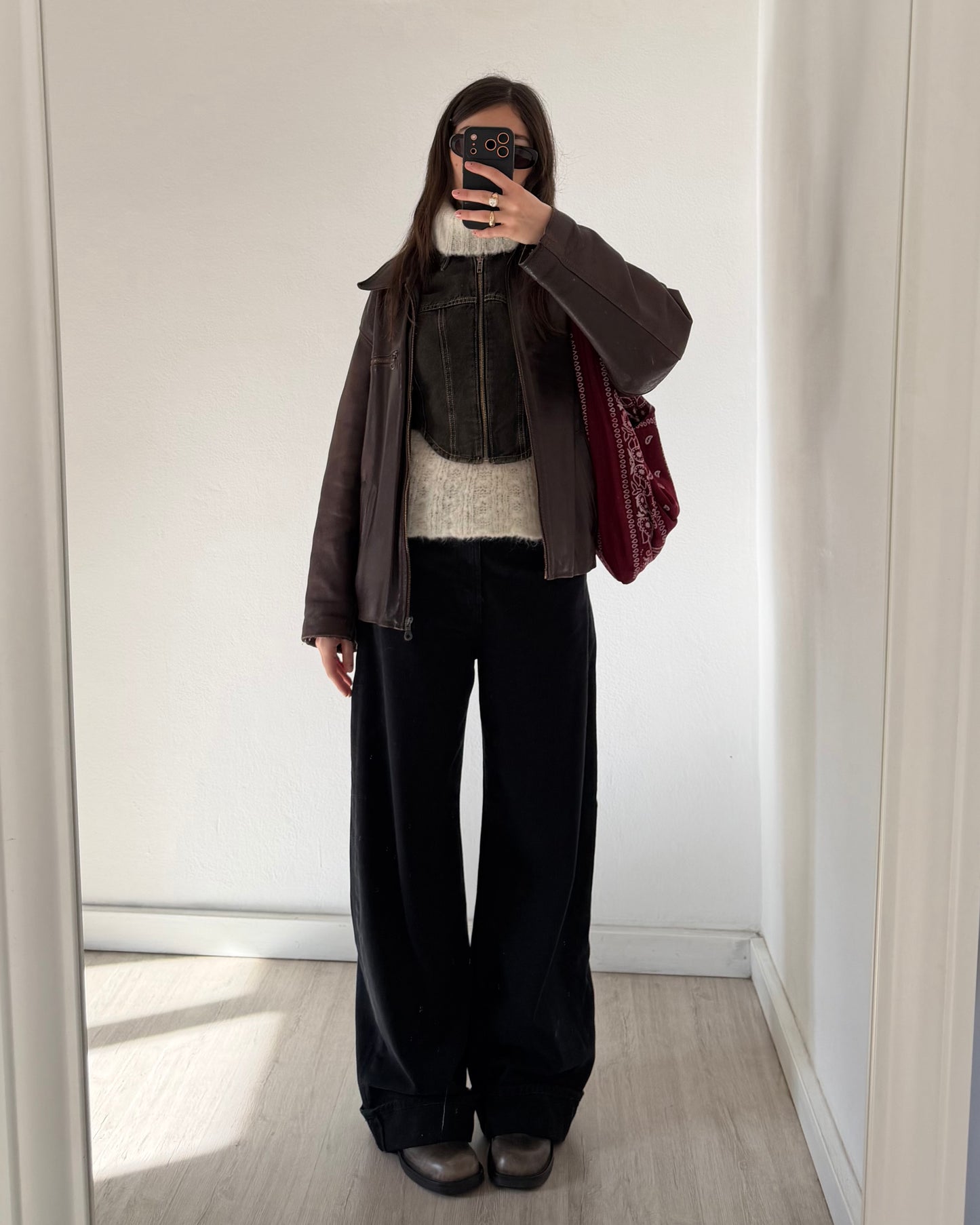 Mohair knit sleeveless top