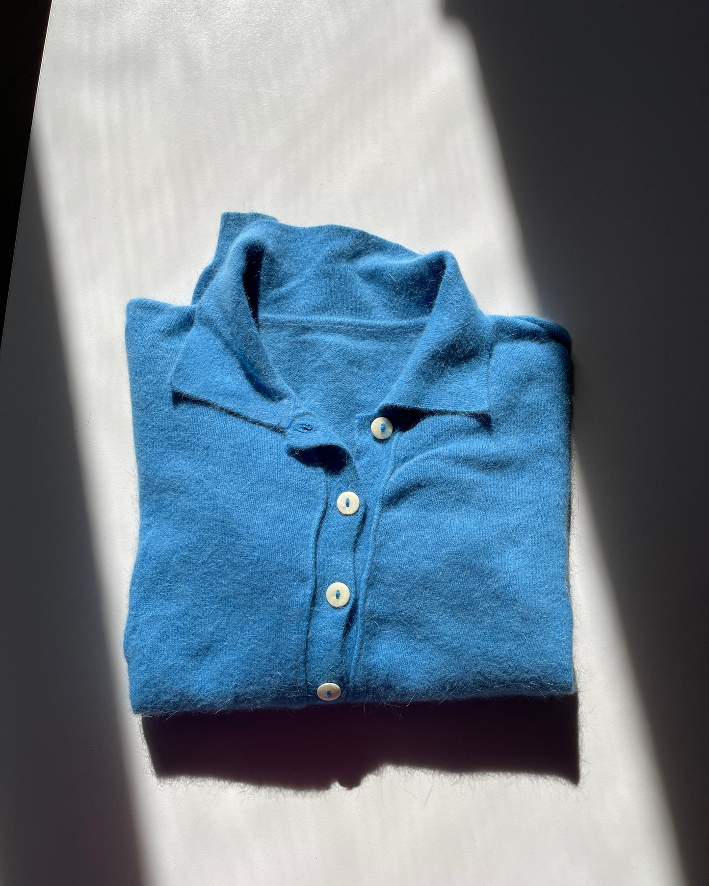 90s angora wool polo sweater