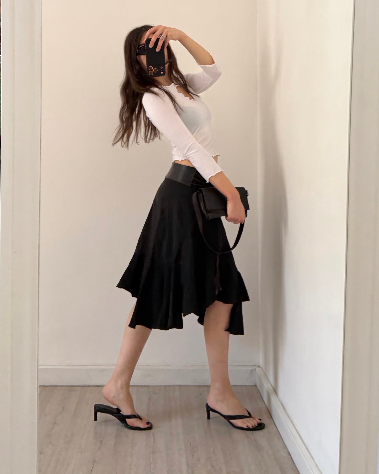 Cut-out stretchy top