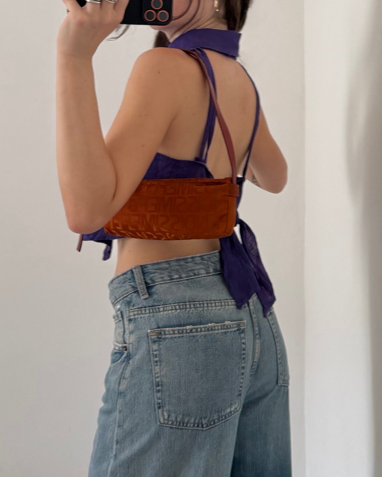 cut out linen top