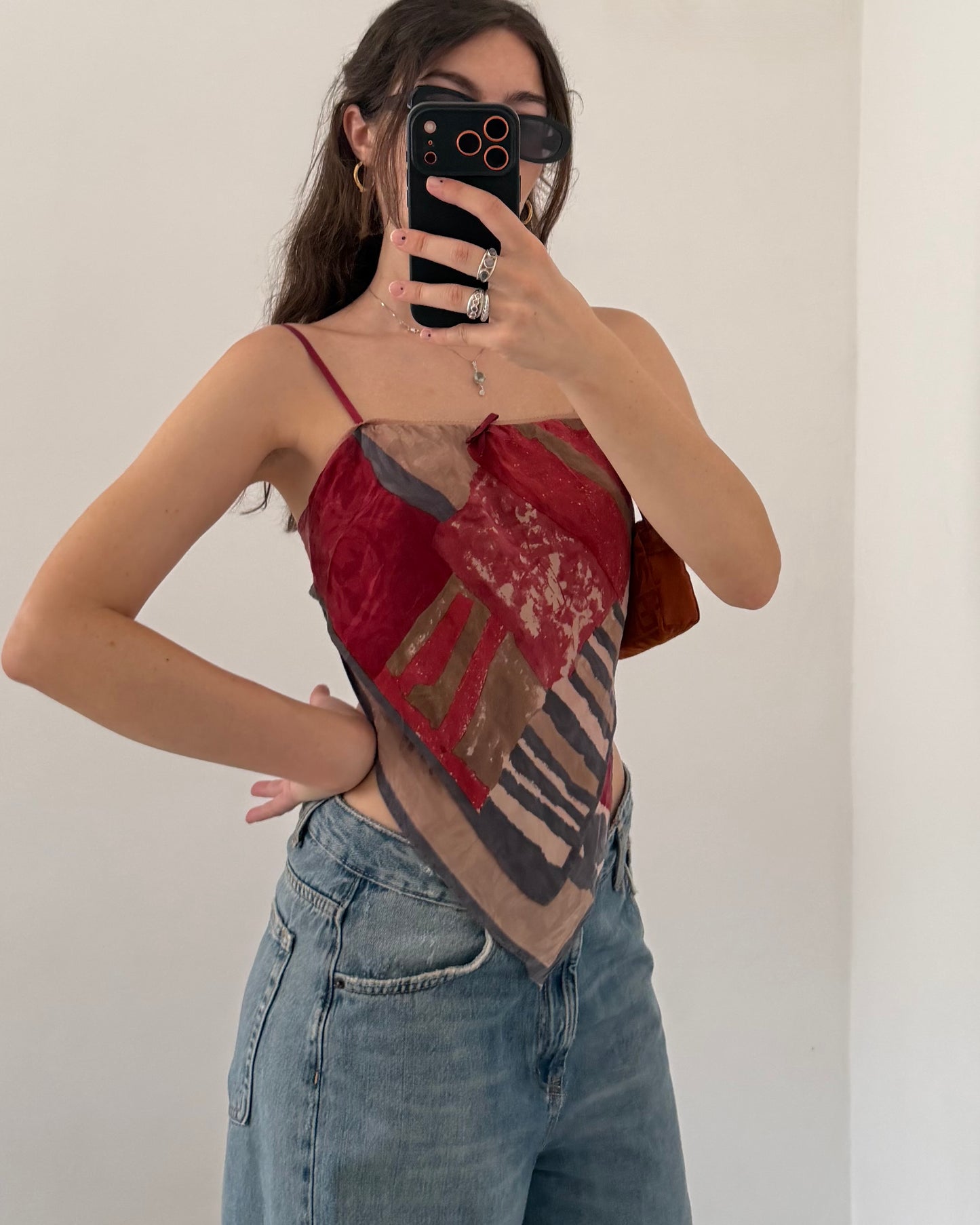 Silk bandana top