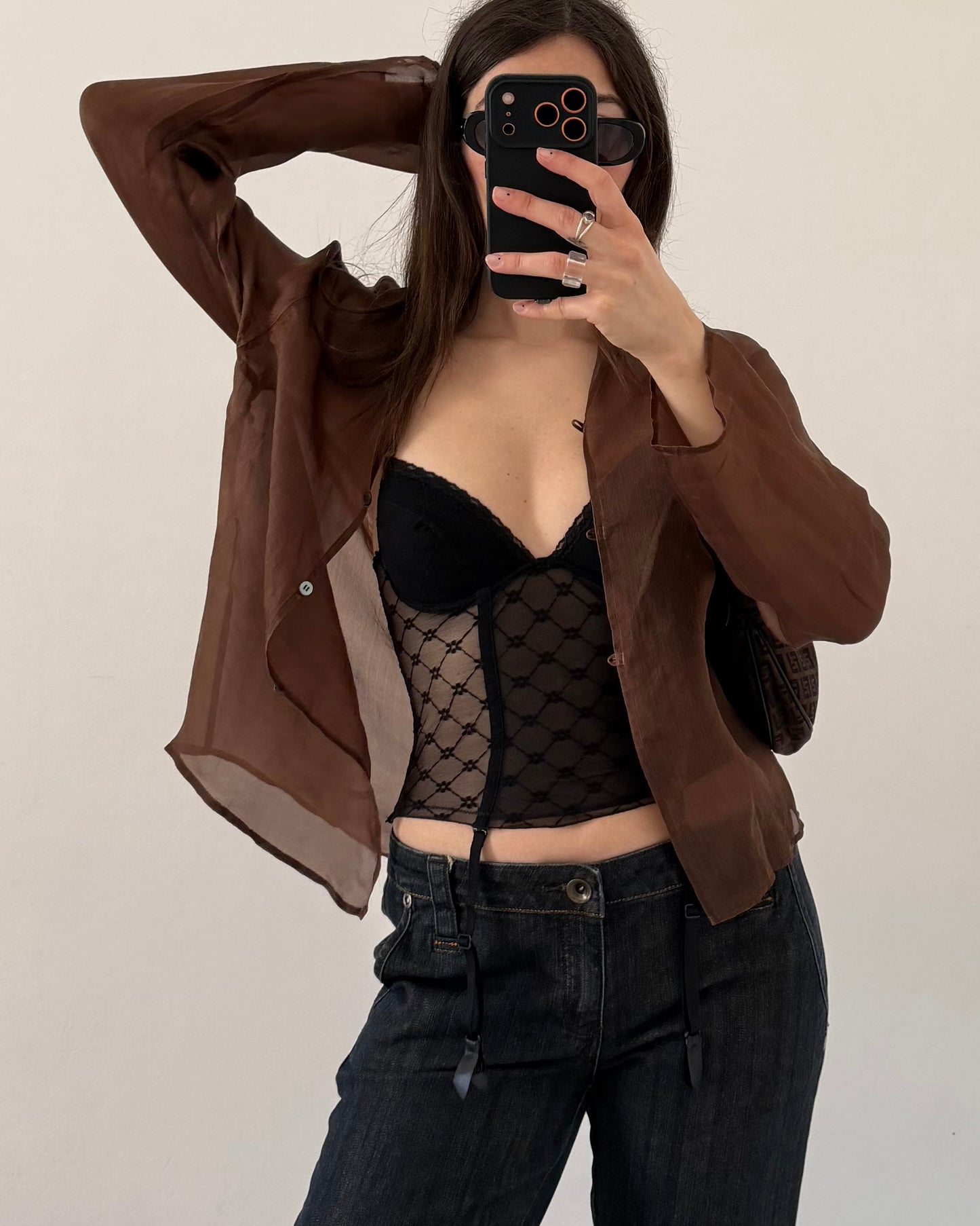 Sheer corset top