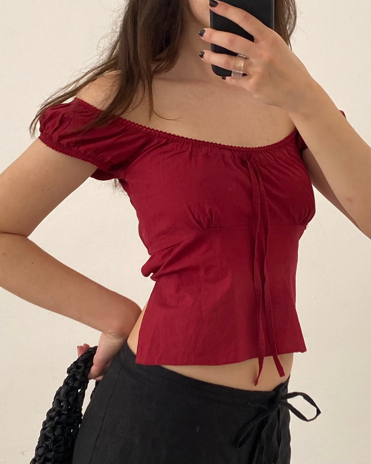 00s cotton backless top